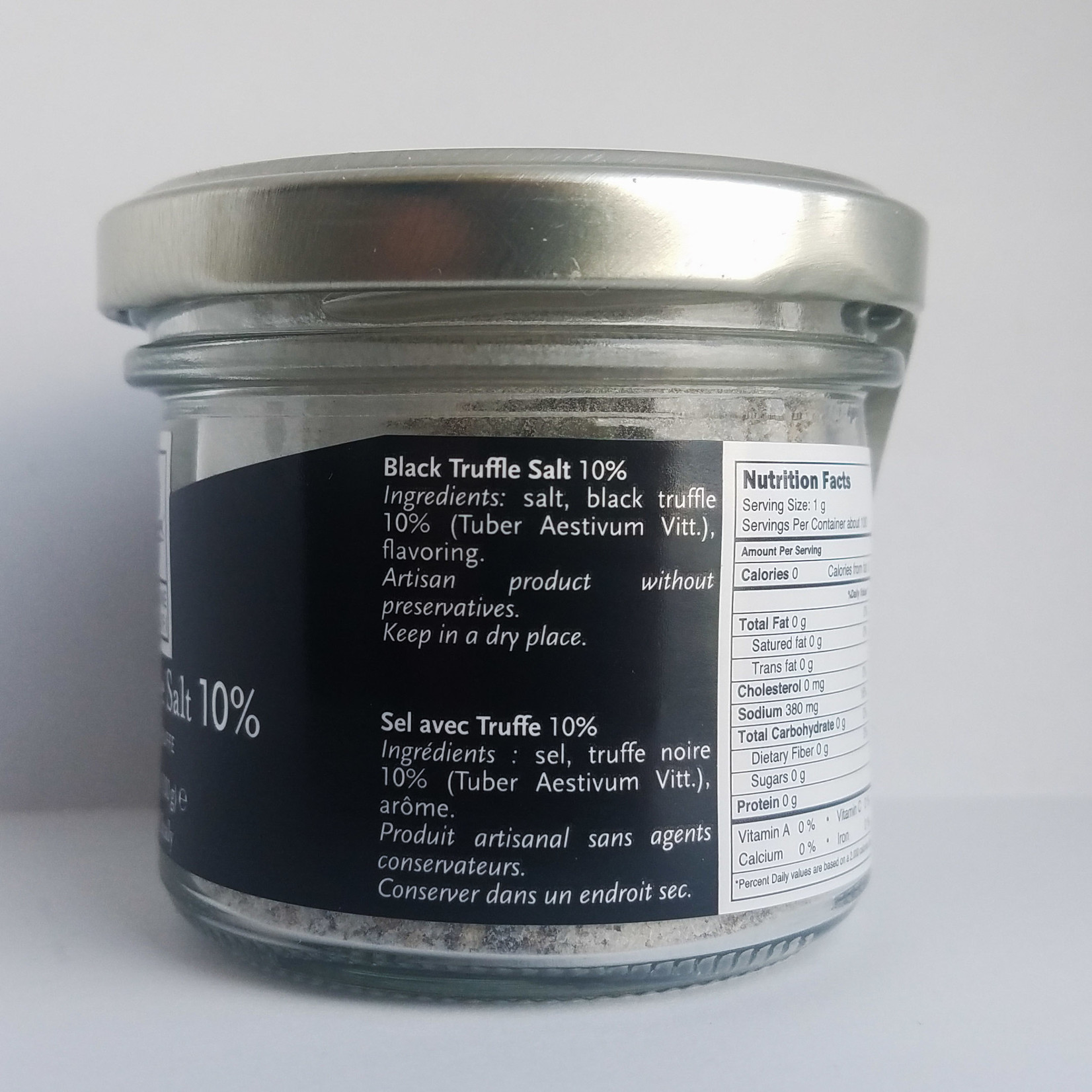 Great Ciao Truffle Salt, with 10% Black Truffle, Selezione Tartufi, Italy, 100g