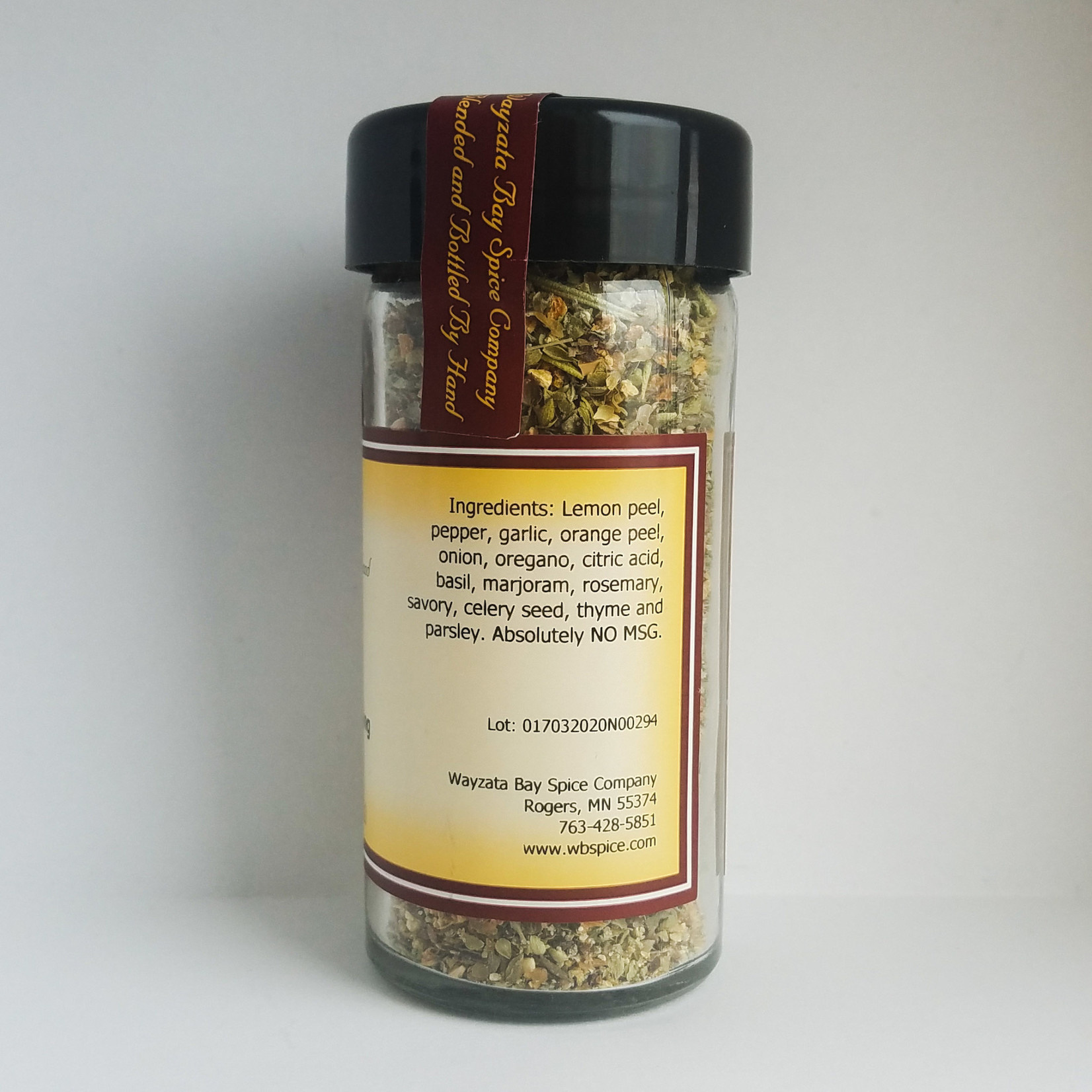 Wayzata Bay Spice Co. Zing (salt free) Seasoning