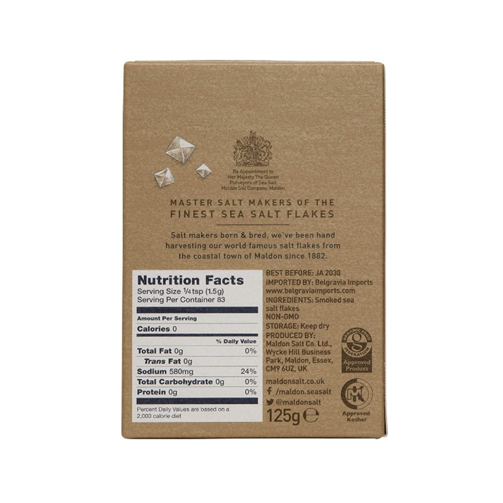 Maldon Smoked Sea Salt 4.4 oz