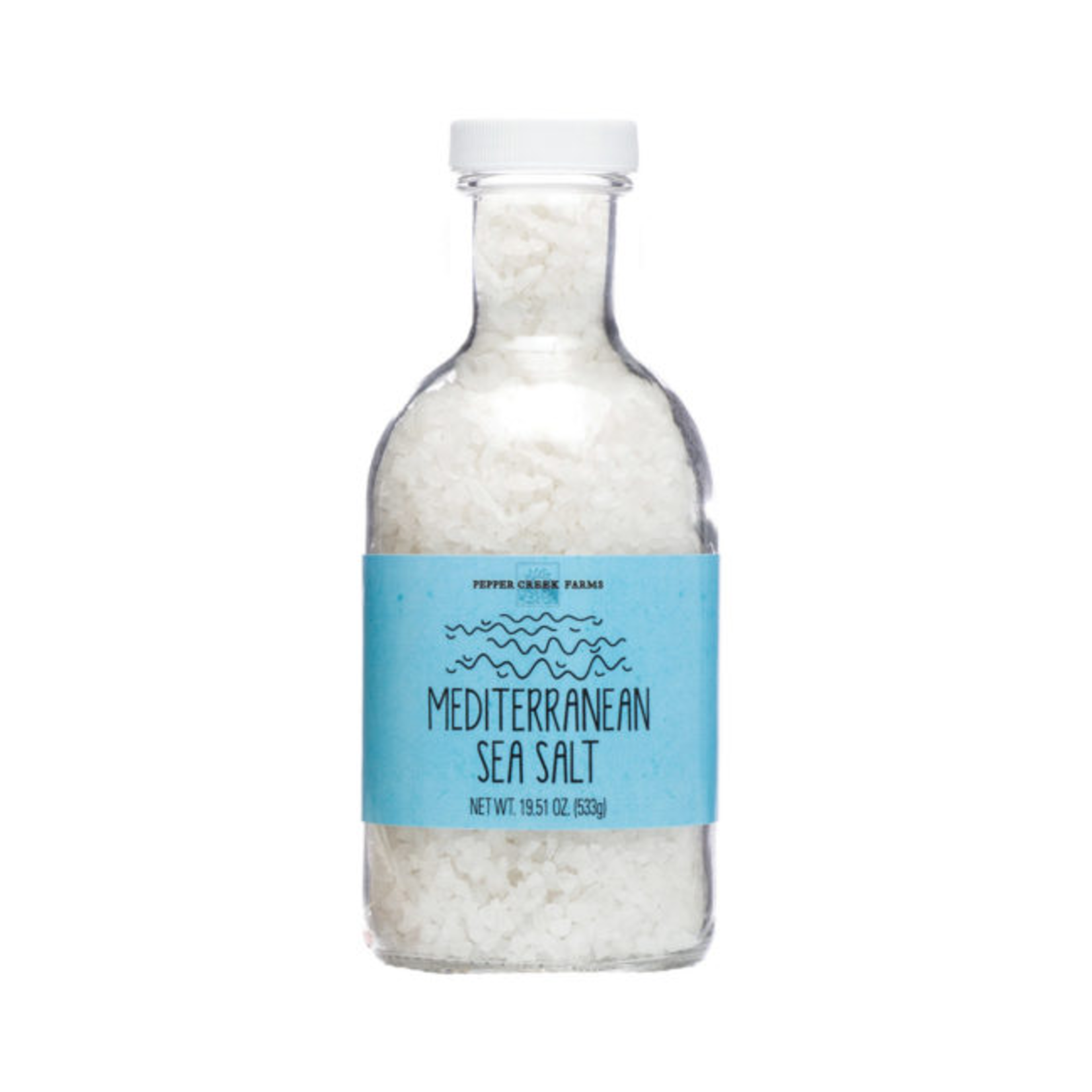 Pepper Creek Farms Mediterranean Sea Salt, 19.5 oz Large Jar