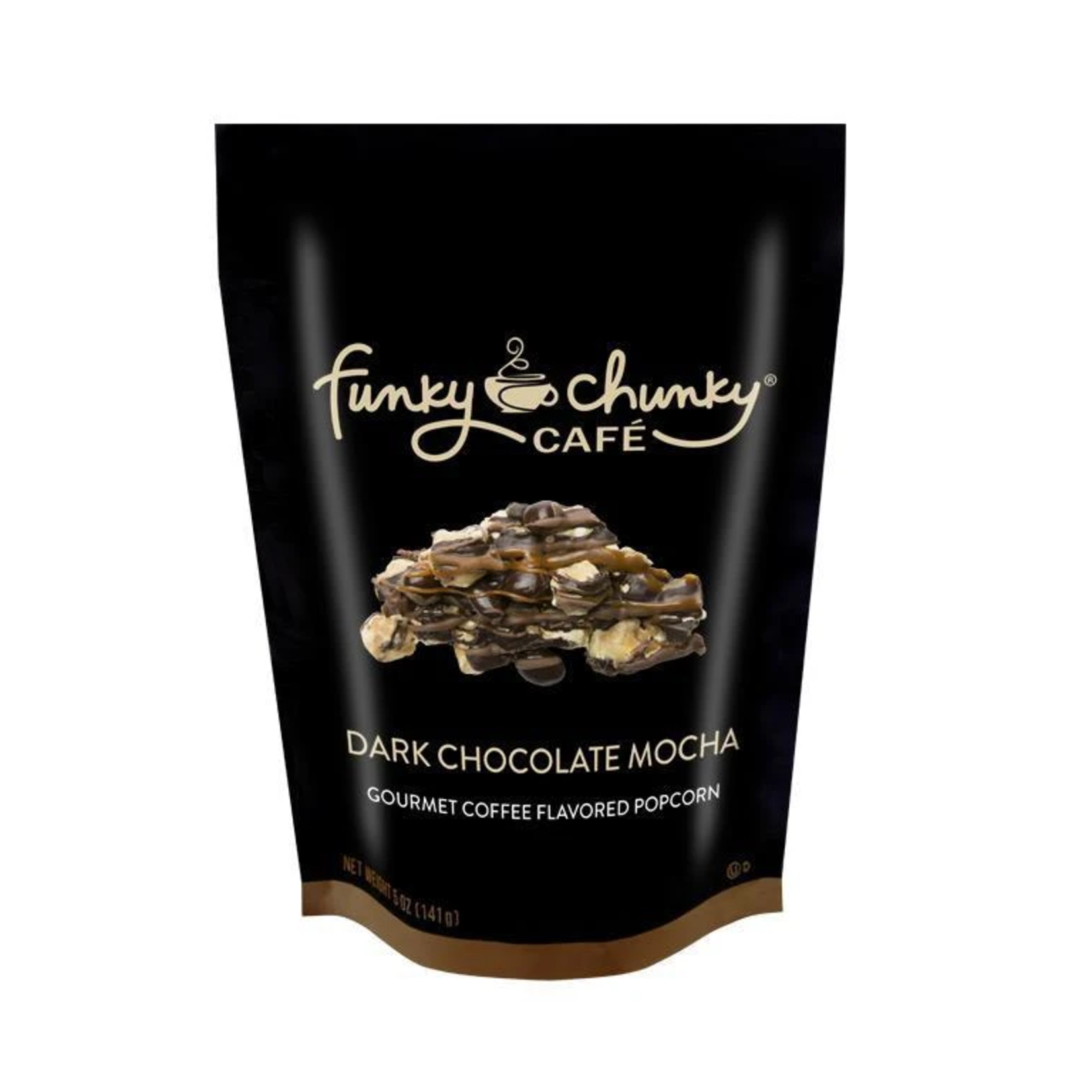 Funky Chunky Cafe Dark Chocolate Mocha Popcorn, Large Bag