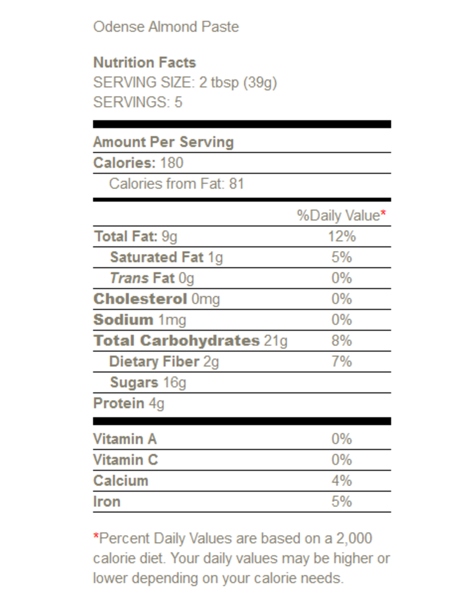 Odense Almond Paste Duluth Kitchen Co