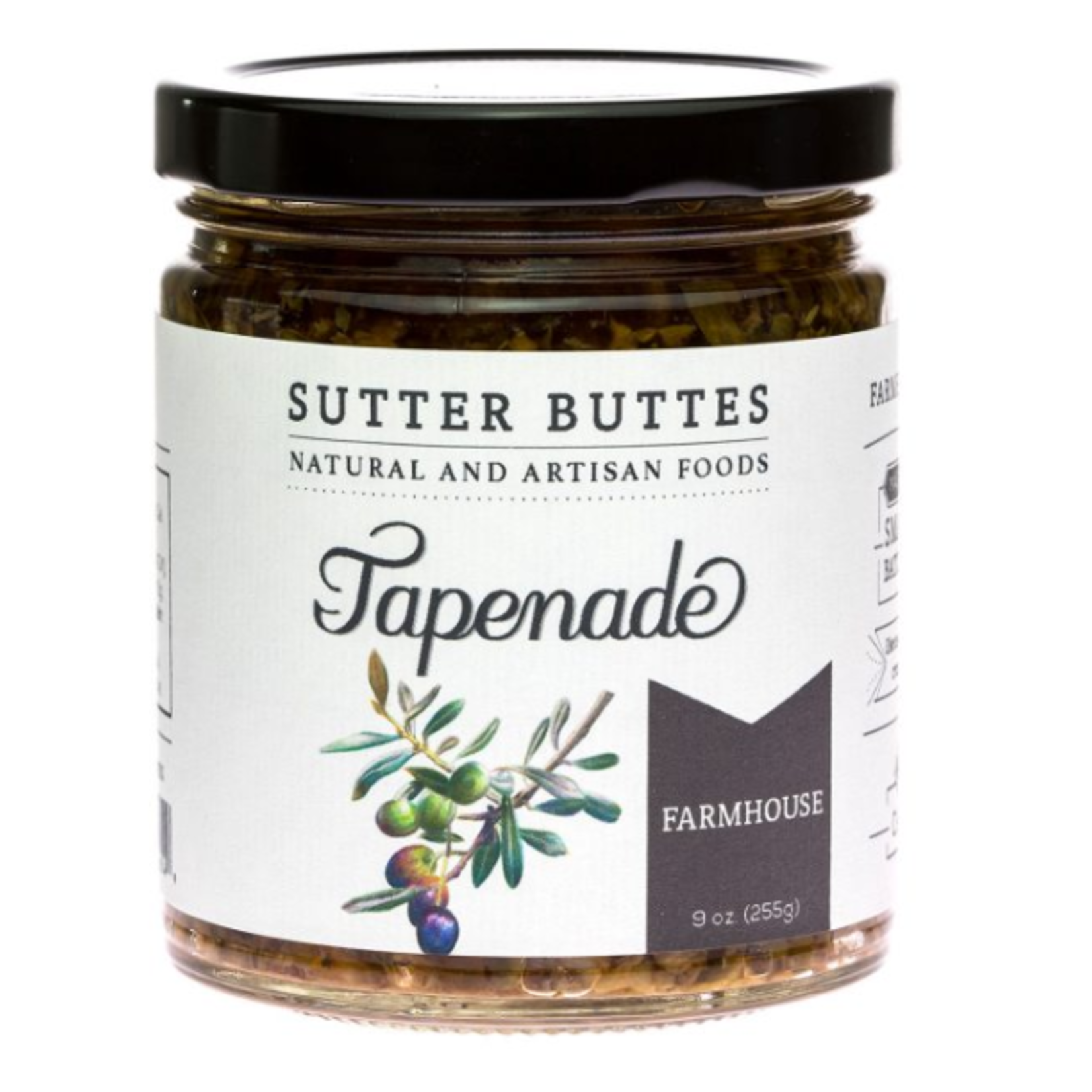Sutter Buttes Olive Oil Farmhouse Olive Tapenade, 9 oz | Sutter Buttes Olive Oil