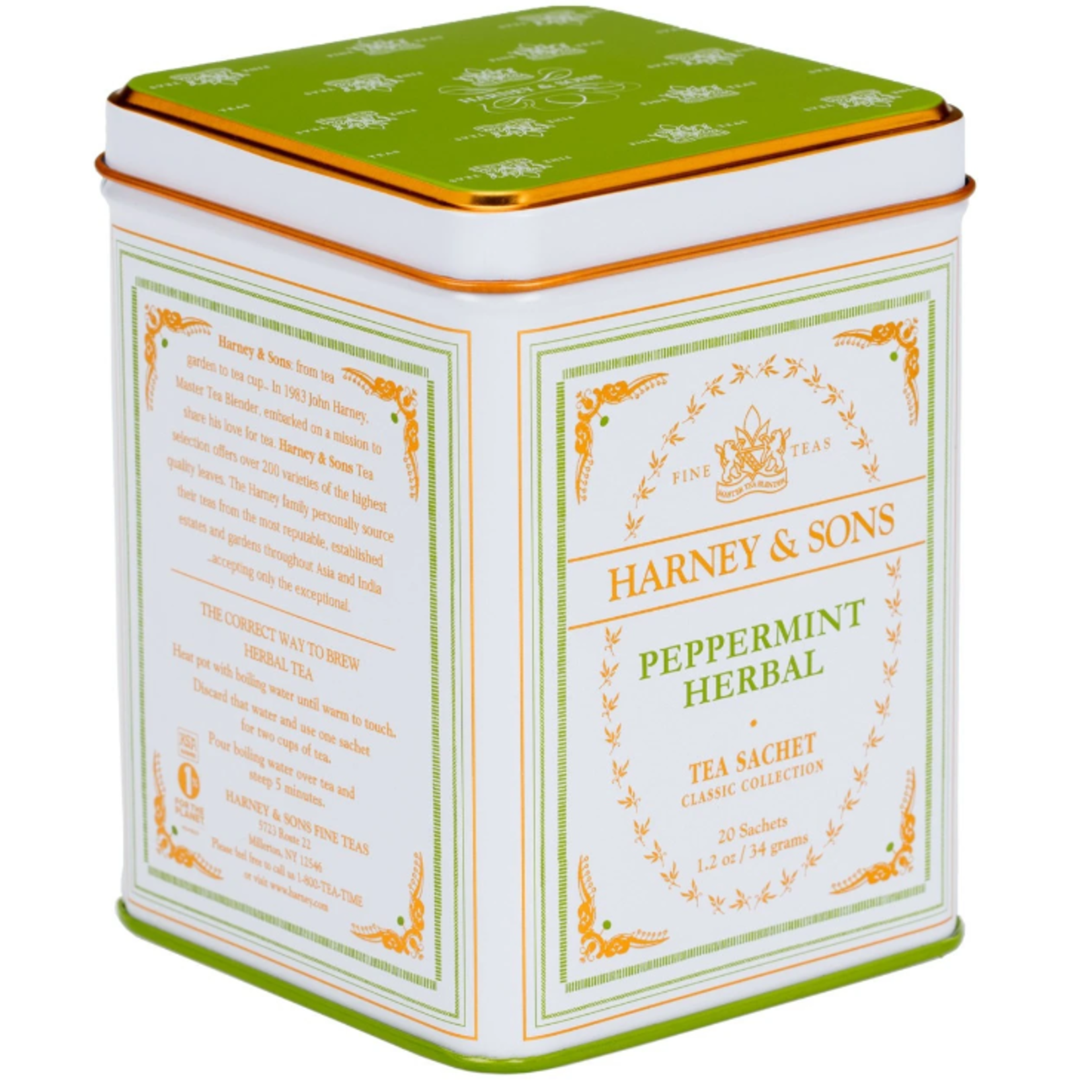 Harney & Sons Peppermint Herbal Tea, Classic Tin | Harney & Sons