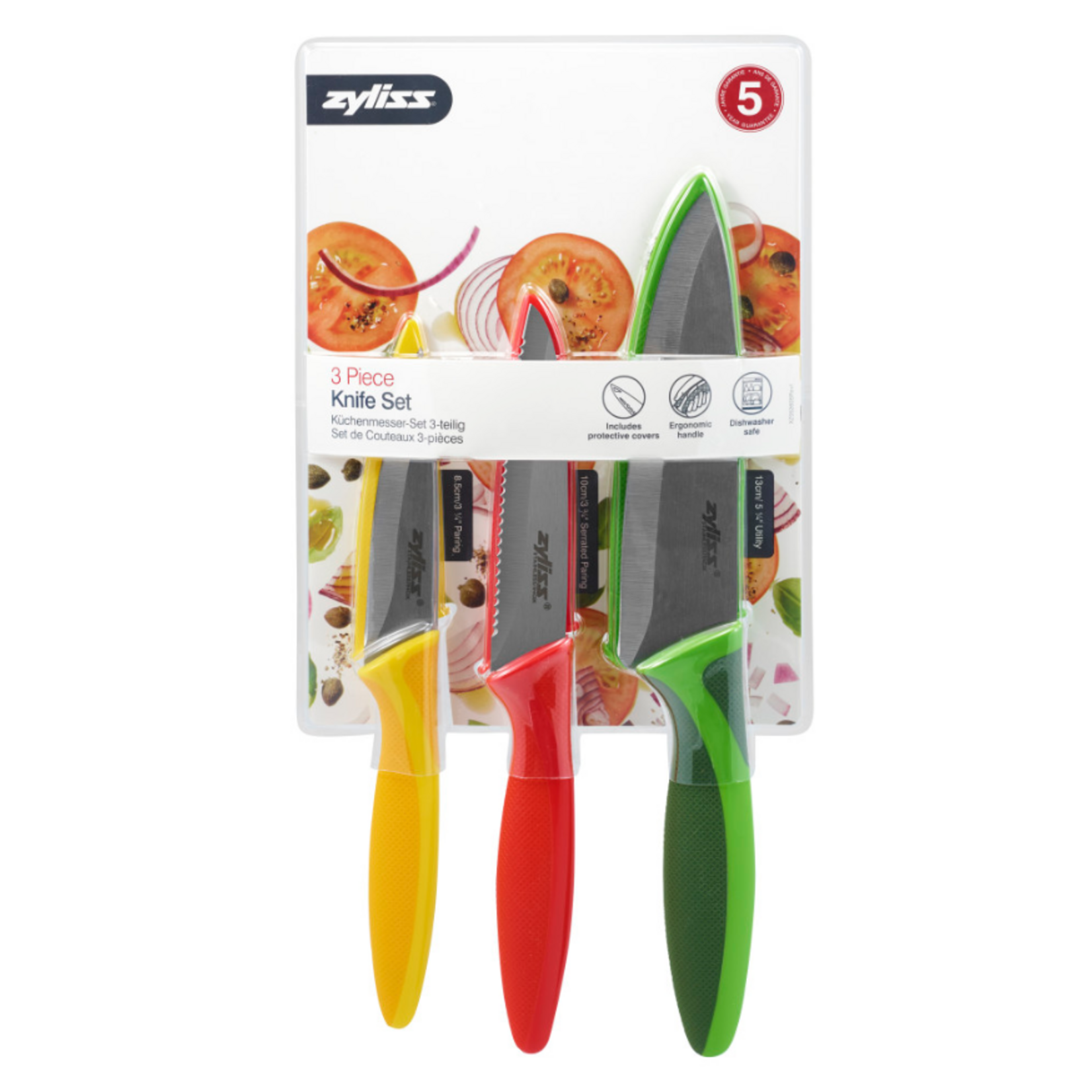 DKB Zyliss/Cole&Mason/Swissmar/AdHoc Zyliss Paring/Utility Set, 3pc | DKB Zyliss/Cole&Mason/Swissmar/AdHoc