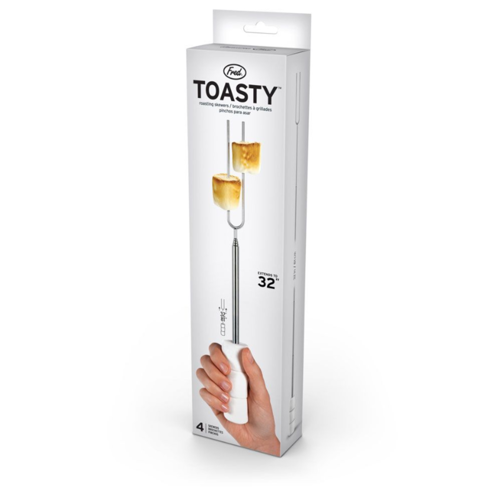 Fred & Friends Toasty - Marshmallow Skewers, Set 4 | Fred & Friends