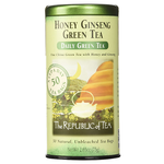 The Republic of Tea Honey Ginseng Green Tea, 50 Bag Tin