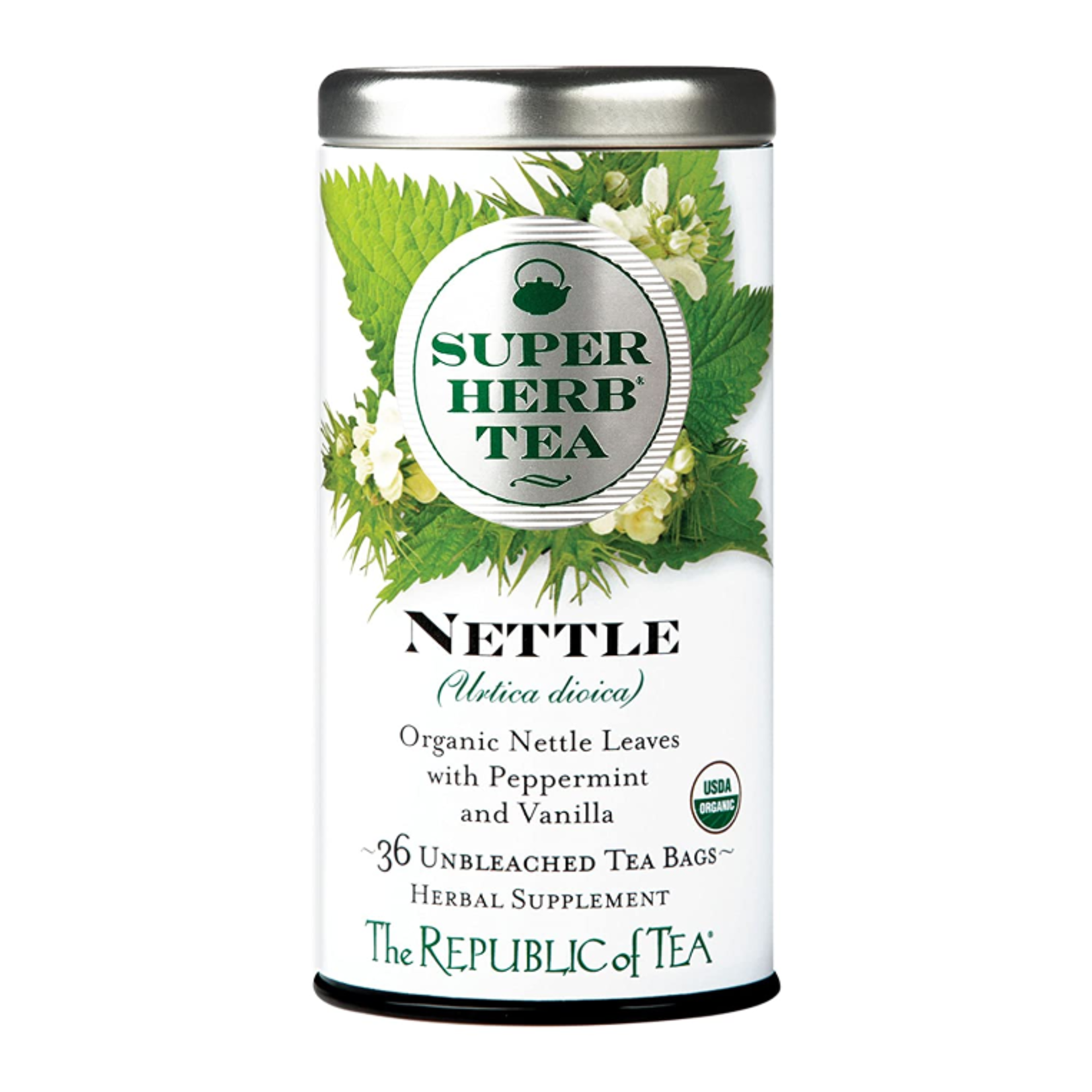 The Republic of Tea Nettle Tea, 36 Bag Tin