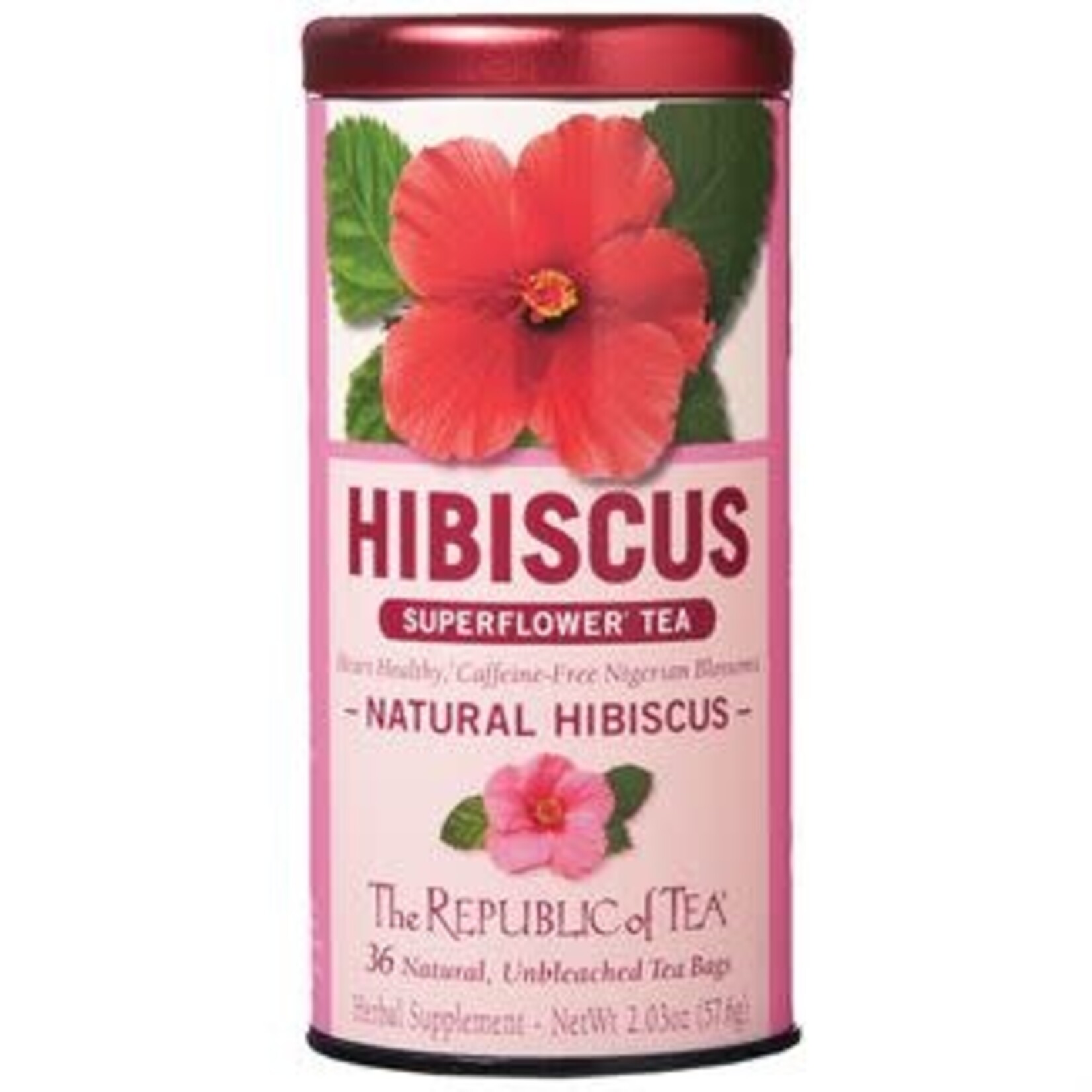 The Republic of Tea Natural Hibiscus Tea (36 TB) | The Republic of Tea