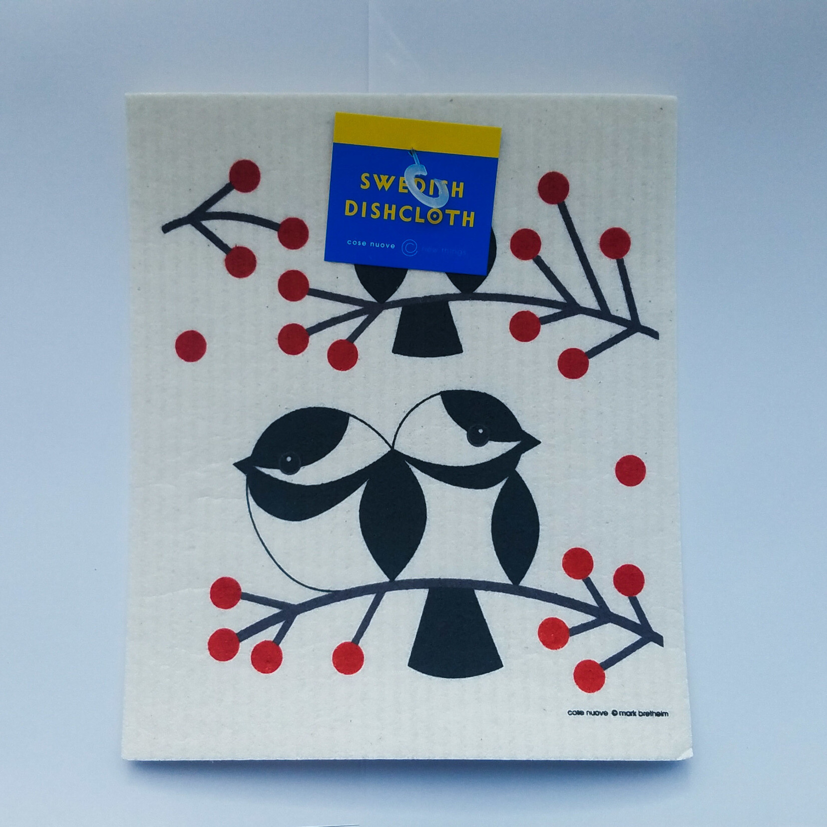 Cose Nuove Swedish Dishcloth, Chickadees, All Year | Cose Nuove
