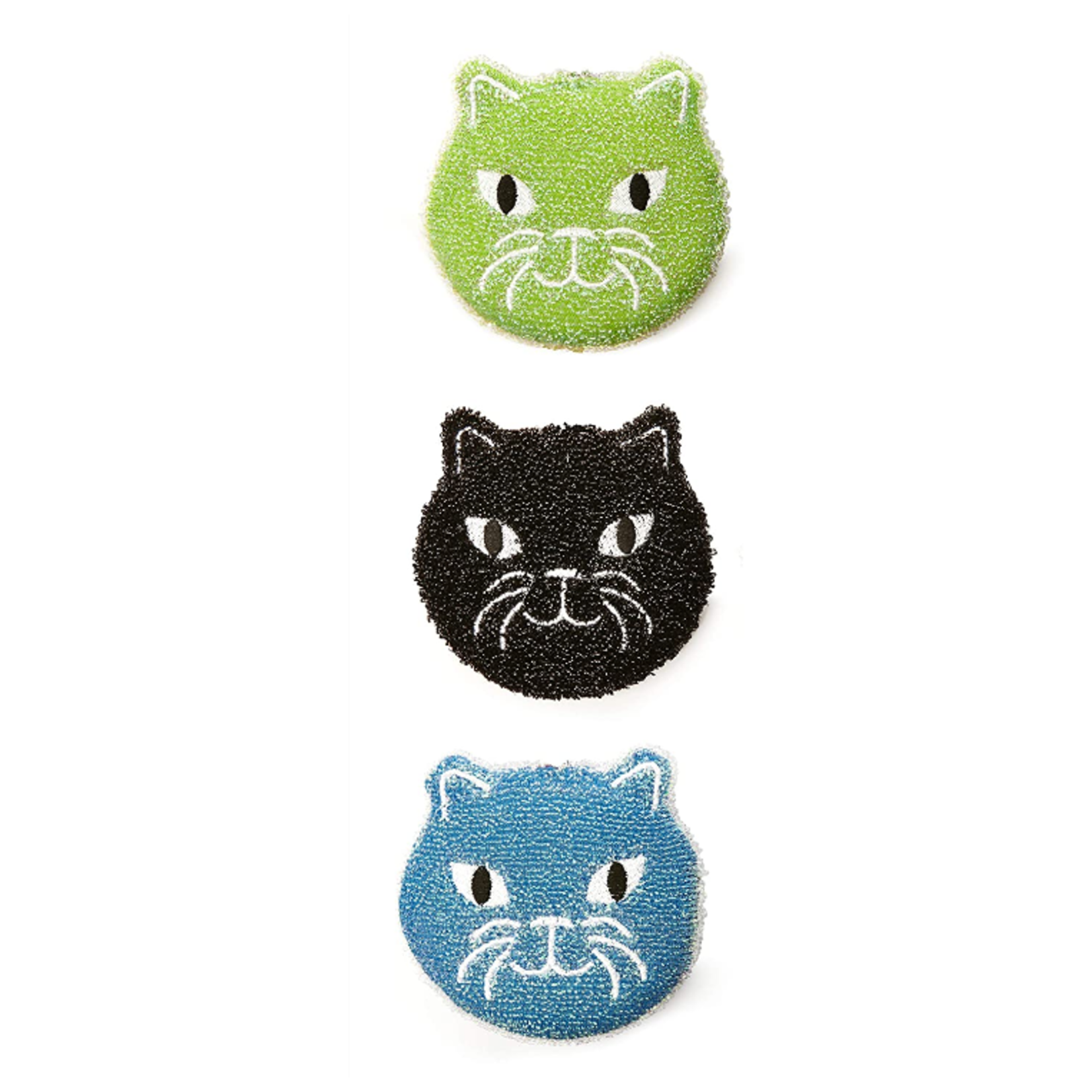 Kikkerland Cat Sponges Set Of 3 | Kikkerland Design