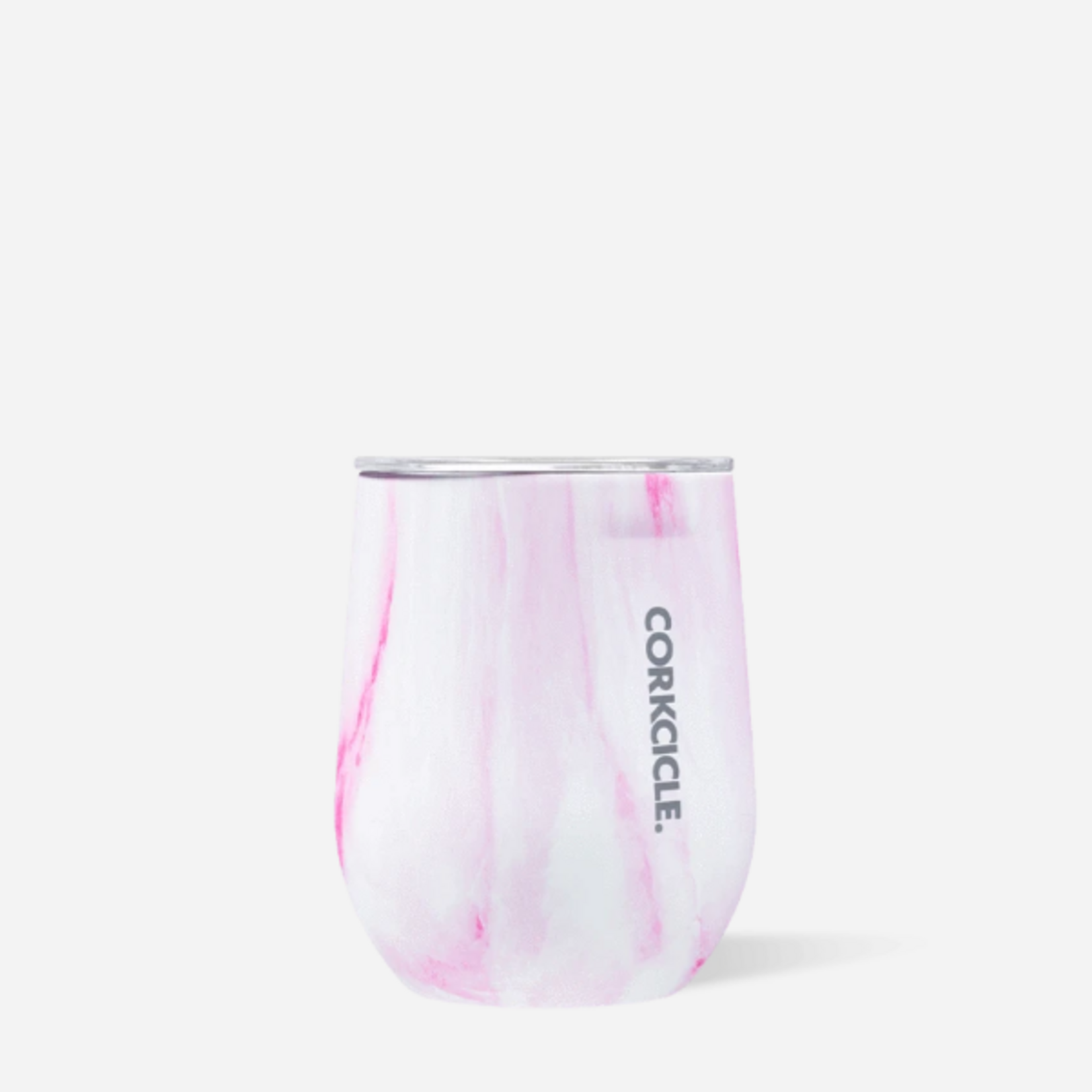 Corkcicle Corkcicle Stemless 12oz, Pink Marble