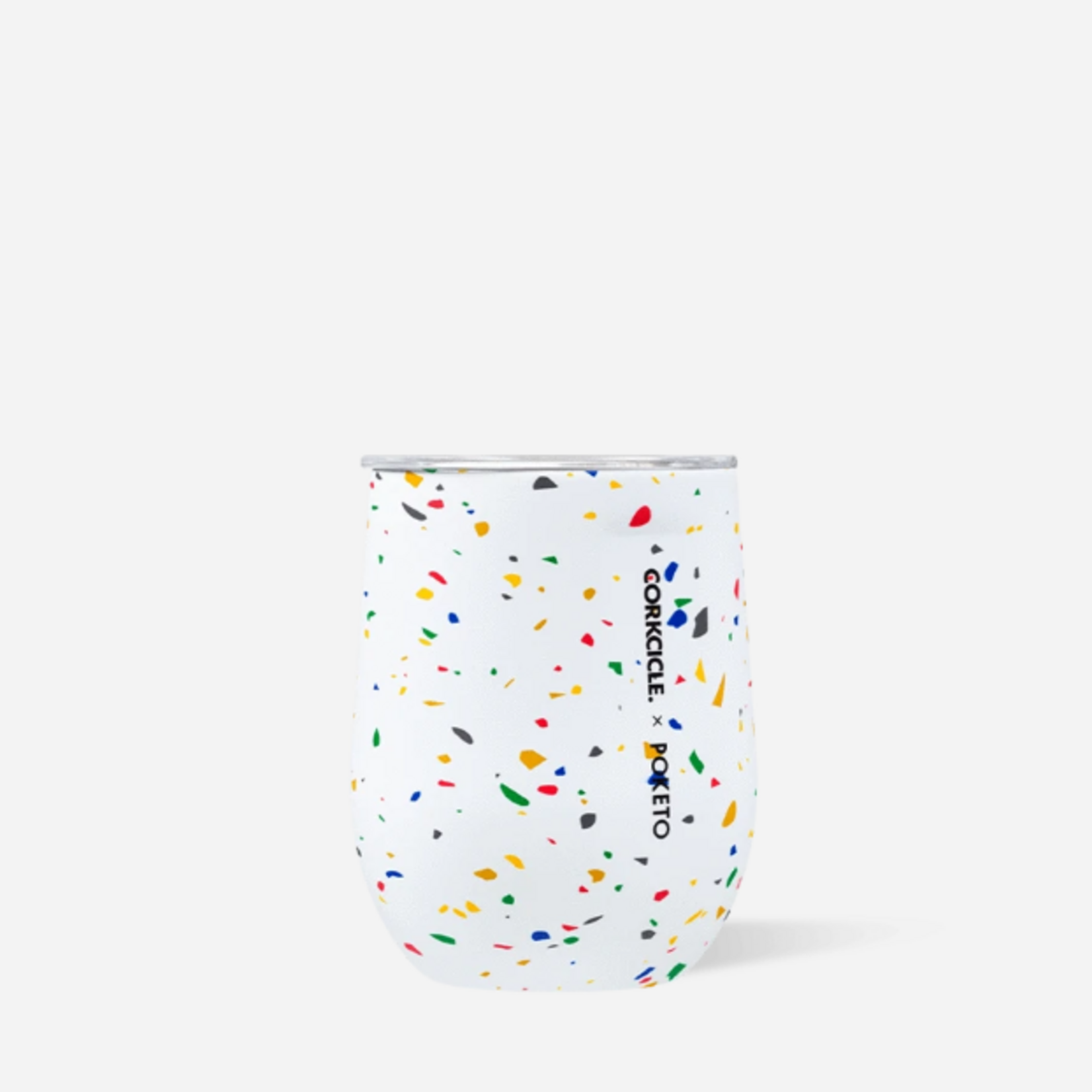 Corkcicle Corkcicle Stemless 12oz, White Terrazzo