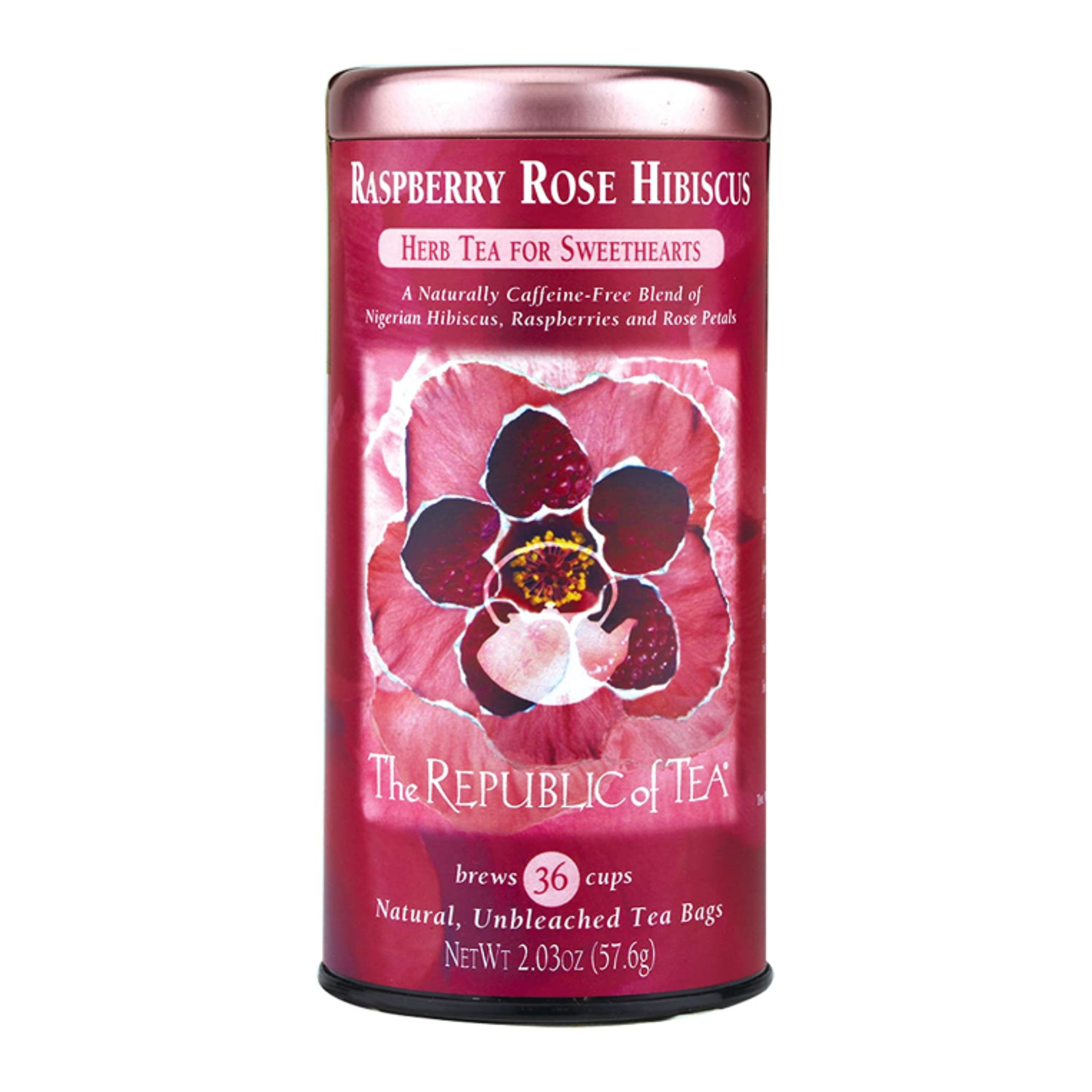 The Republic of Tea Raspberry Rose Hibiscus (36 Tea Bags) | The Republic of Tea