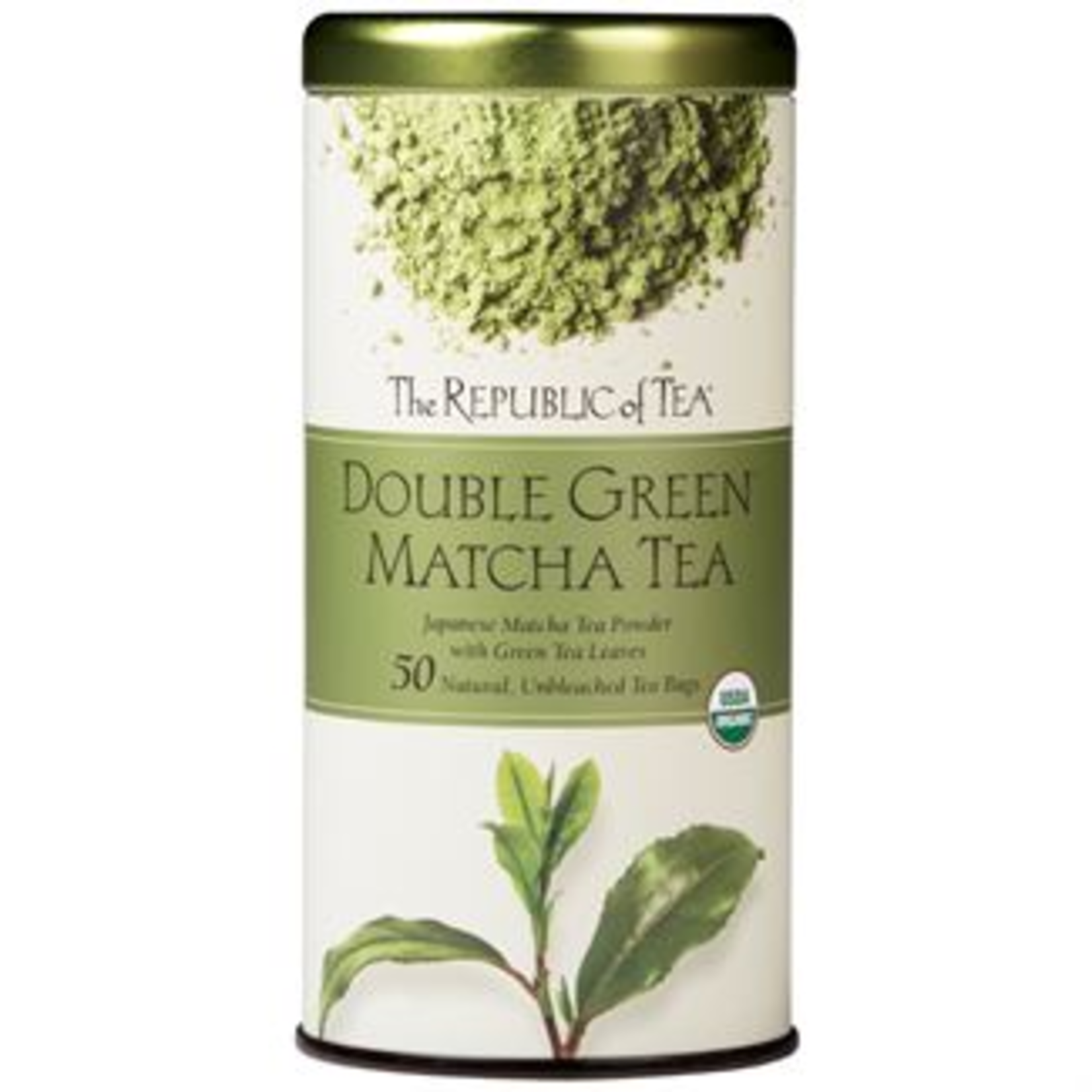 The Republic of Tea Organic Double Green Matcha (50 TB) | The Republic of Tea