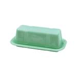 Tablecraft Jadeite Glass Butter Dish