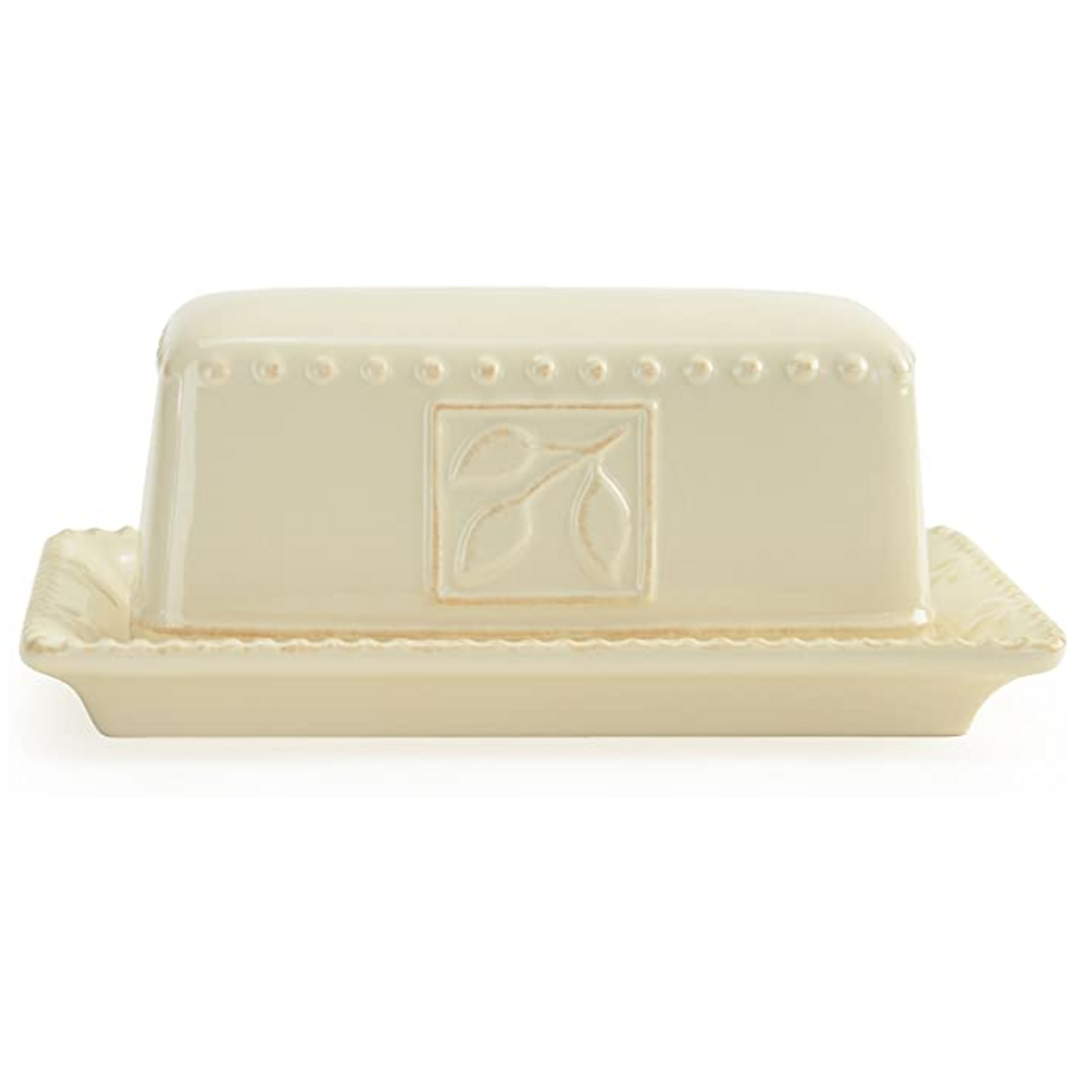 Sorrento Butter Dish, Ivory