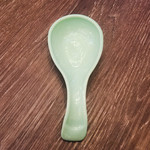 Tablecraft Jadeite Glass Spoon Rest