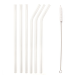 Kikkerland Glass Straws, clear | Kikkerland