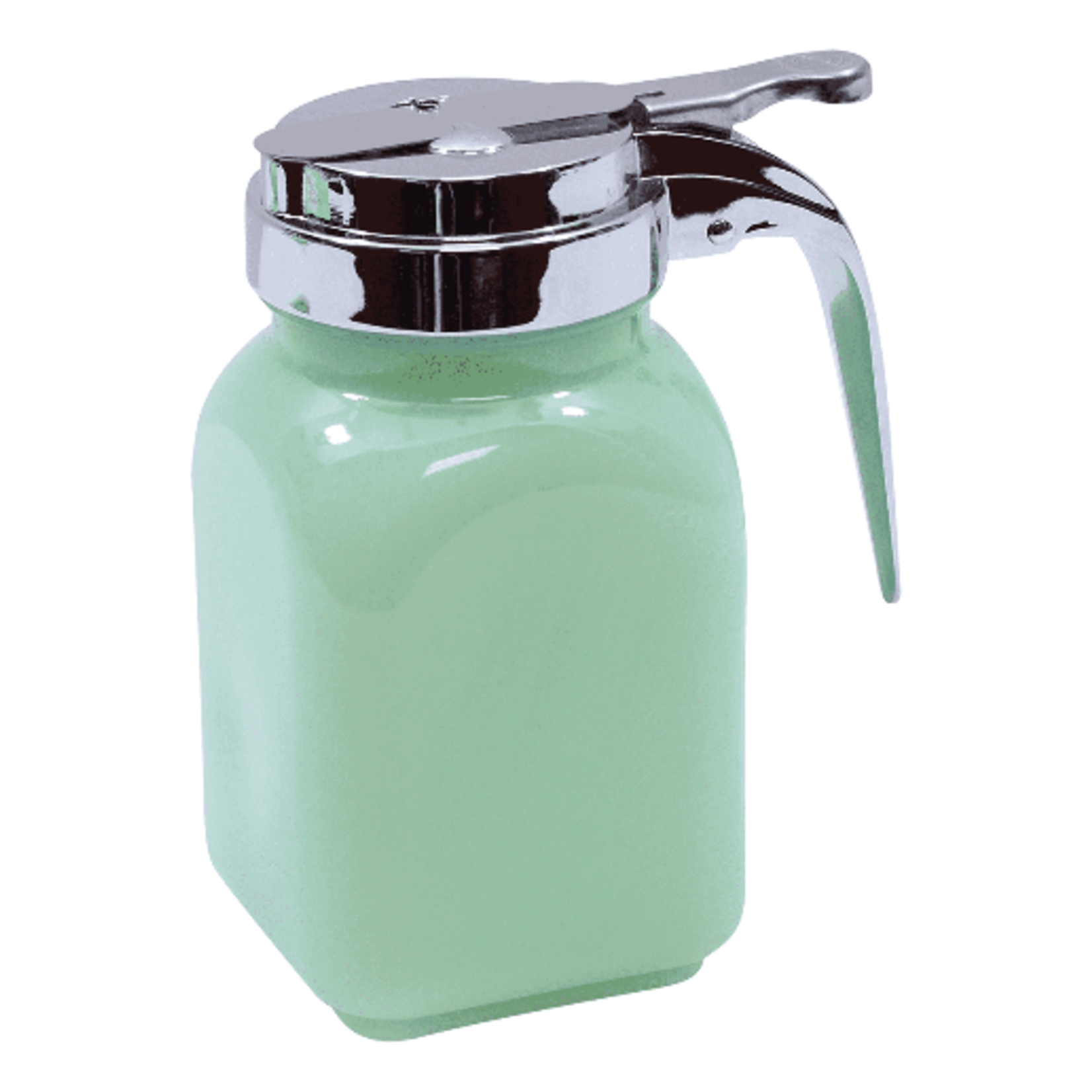 Tablecraft Jadeite Glass Syrup Dispenser | Tablecraft