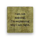 Paisley & Parsley Designs Arguing - Marble Coaster | Paisley & Parsley Designs