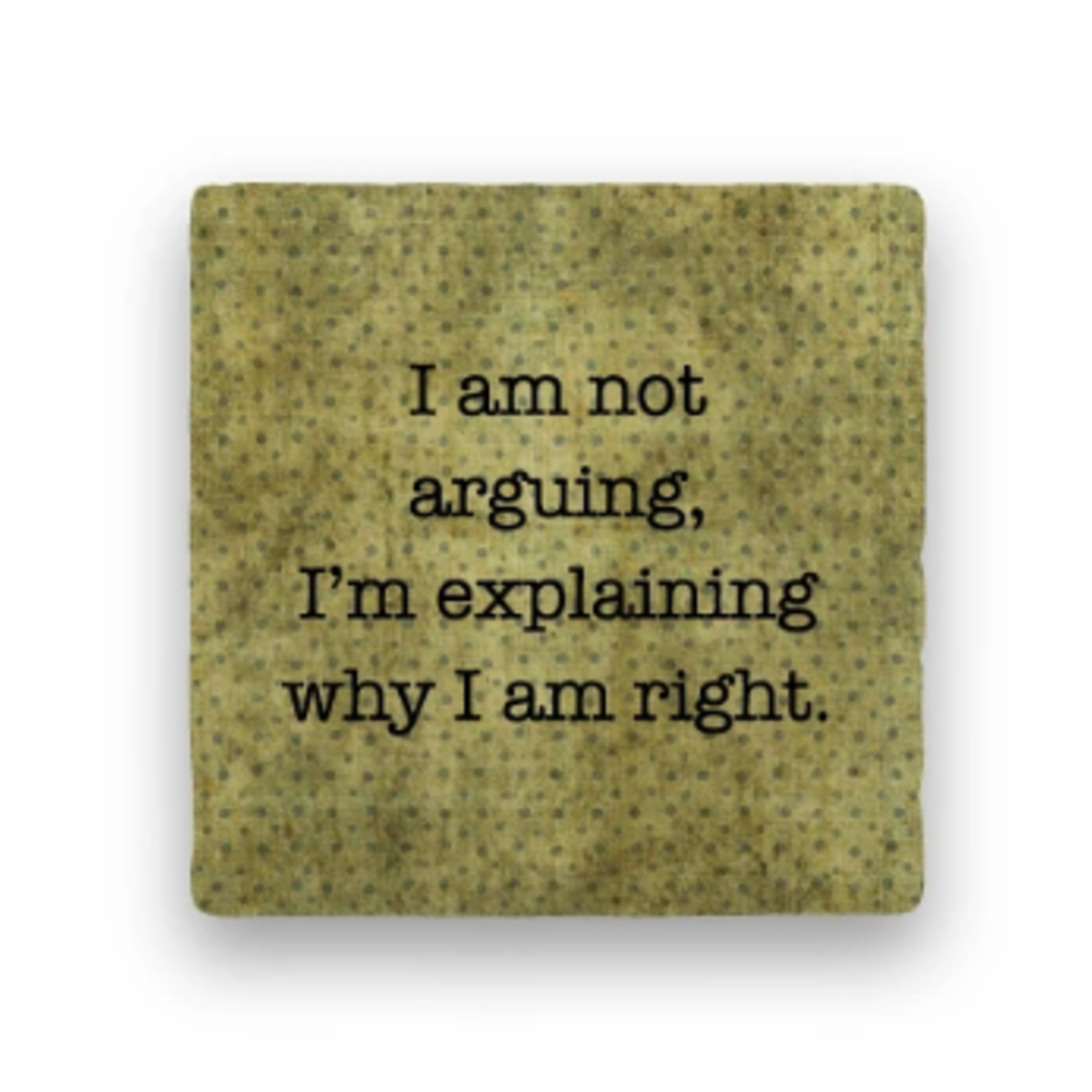 Paisley & Parsley Arguing - Marble Coaster
