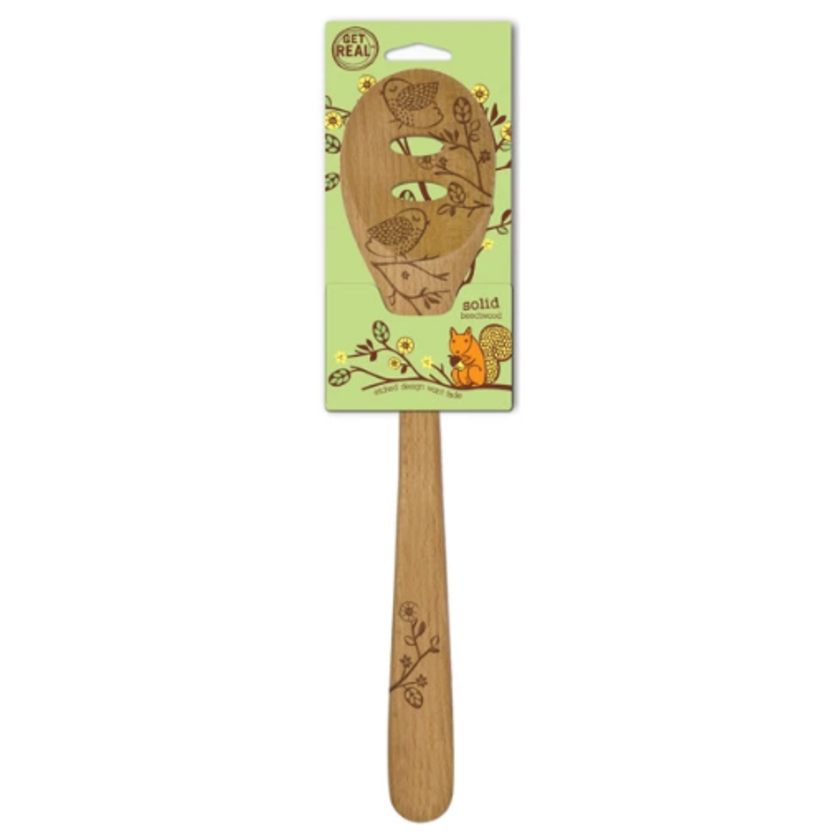 Talisman Design Beechwood Slotted Spoon, Woodland