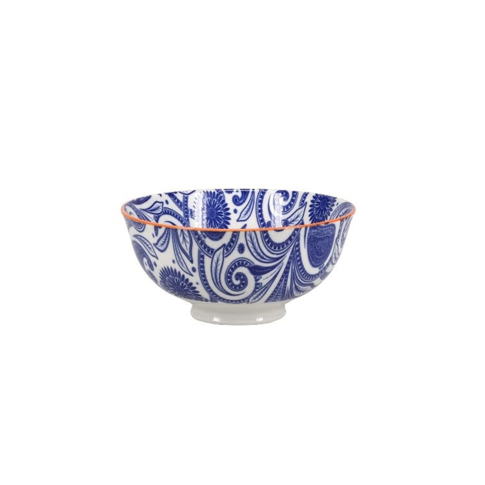 BIA Cordon Bleu Paisley Bowl, Cobalt/Orange | BIA Cordon Bleu