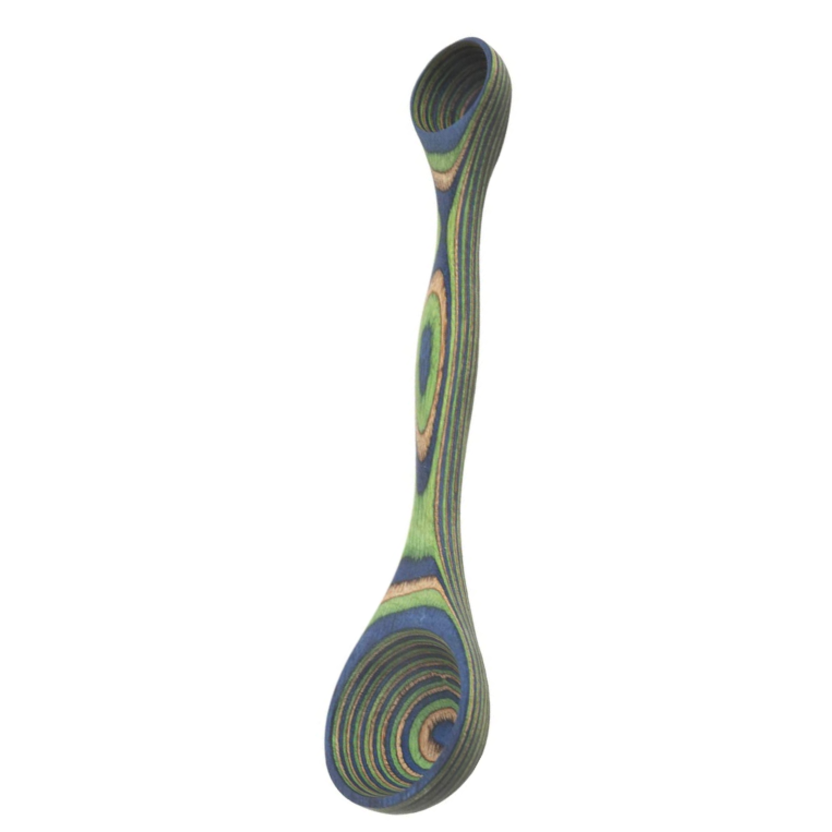 Island Bamboo Dbl Measuring Spoon Peacock Pakka | Island Bamboo