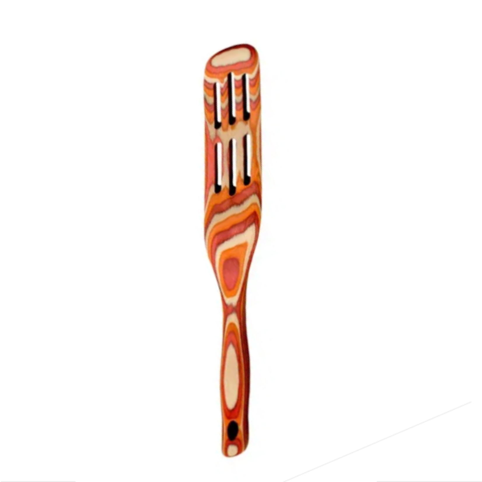 Island Bamboo Red Slotted Pakka Spurtle | Island Bamboo