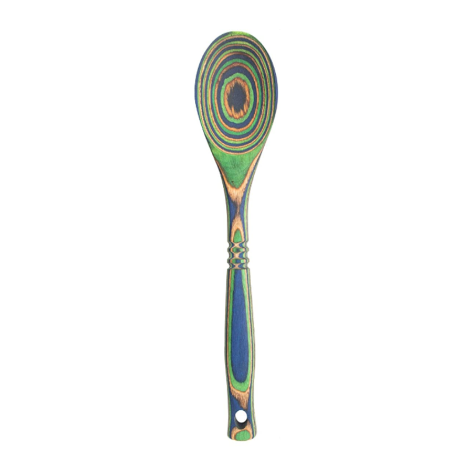 Island Bamboo 12" Peacock Pakka Spoon | Island Bamboo