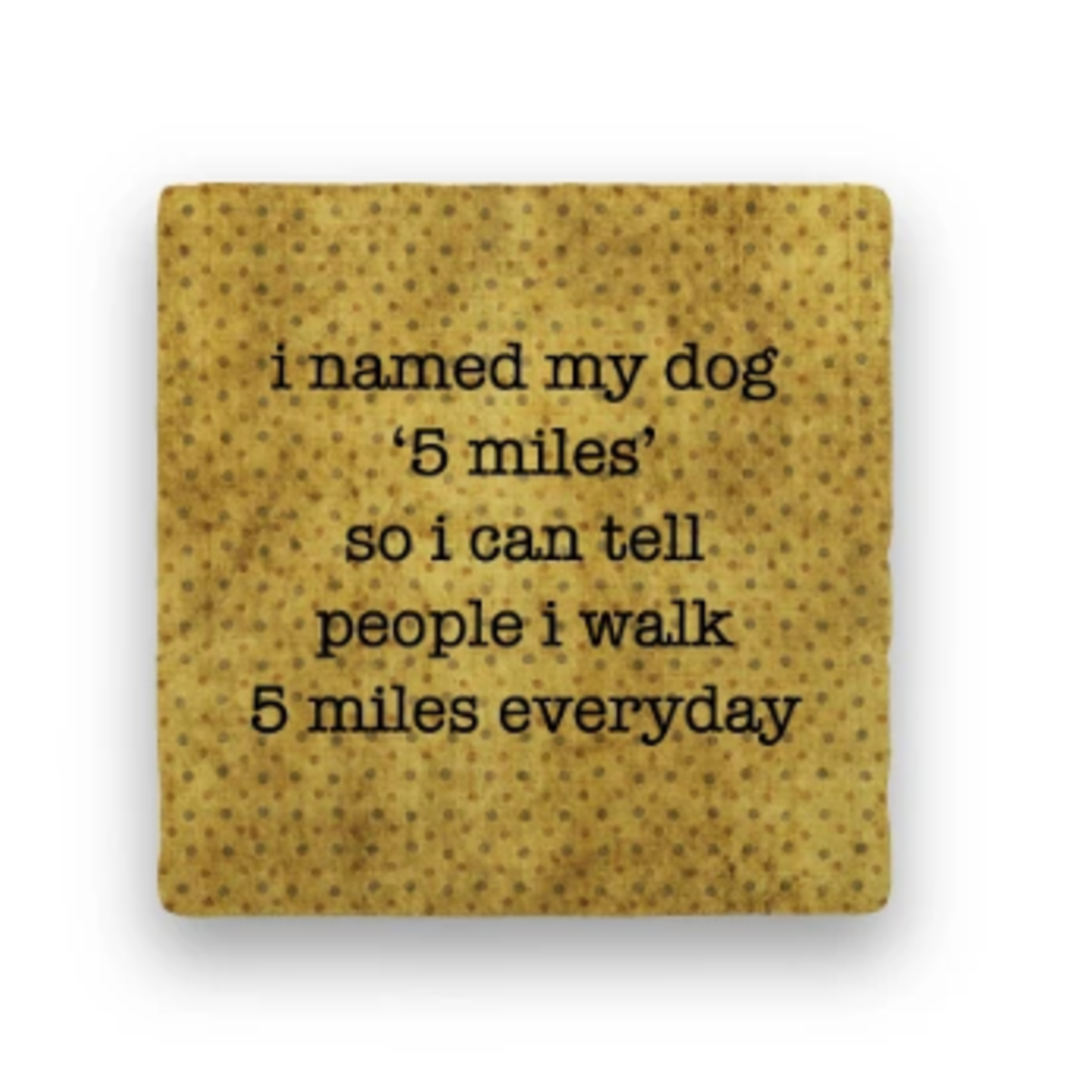 Paisley & Parsley 5 Miles - Marble Coaster