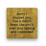 Paisley & Parsley Slapped You - Marble Coaster