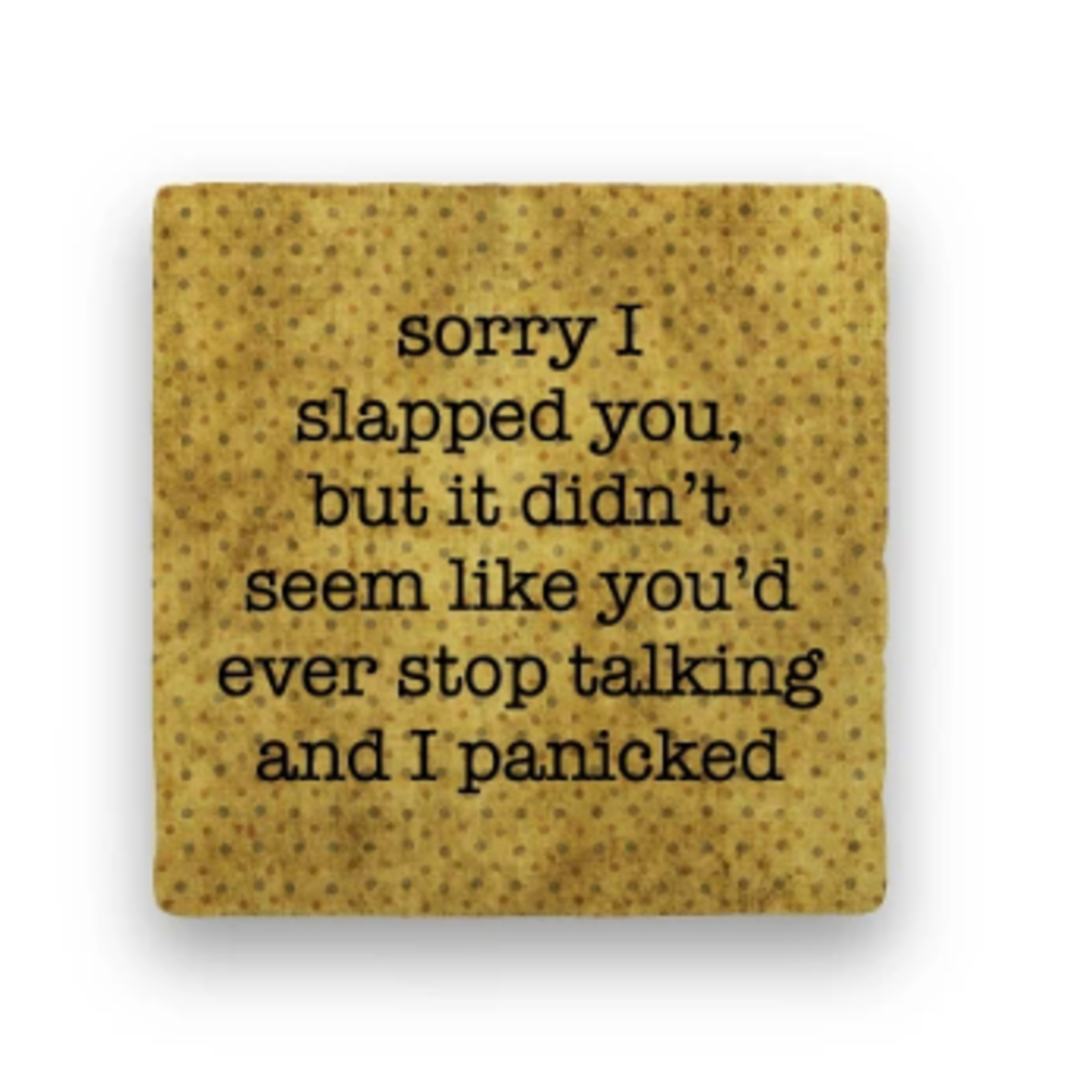 Paisley & Parsley Slapped You - Marble Coaster