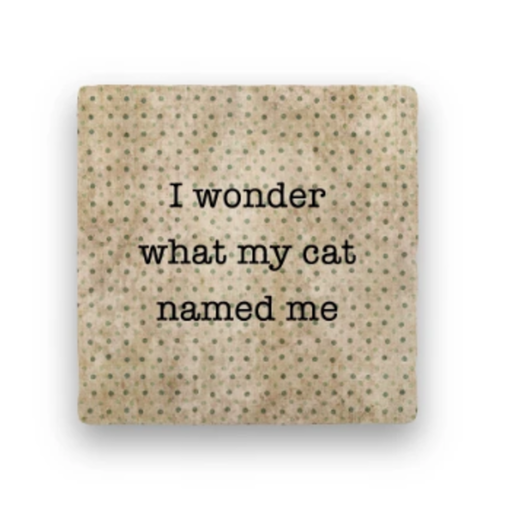 Paisley & Parsley Cat Named Me - Marble Coaster