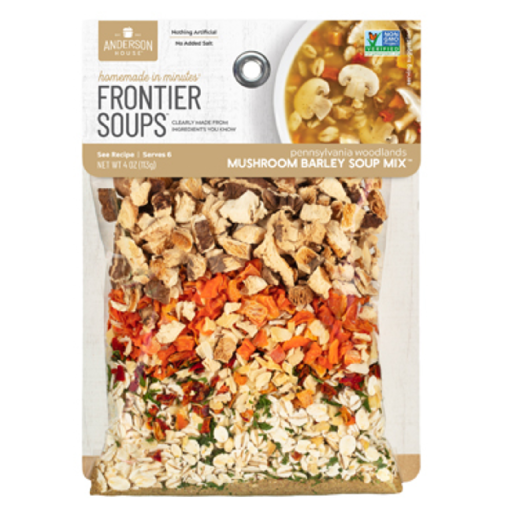 Frontier Soup Pennsylvania Woodlands Mushroom Barley Soup Mix | Frontier Soup