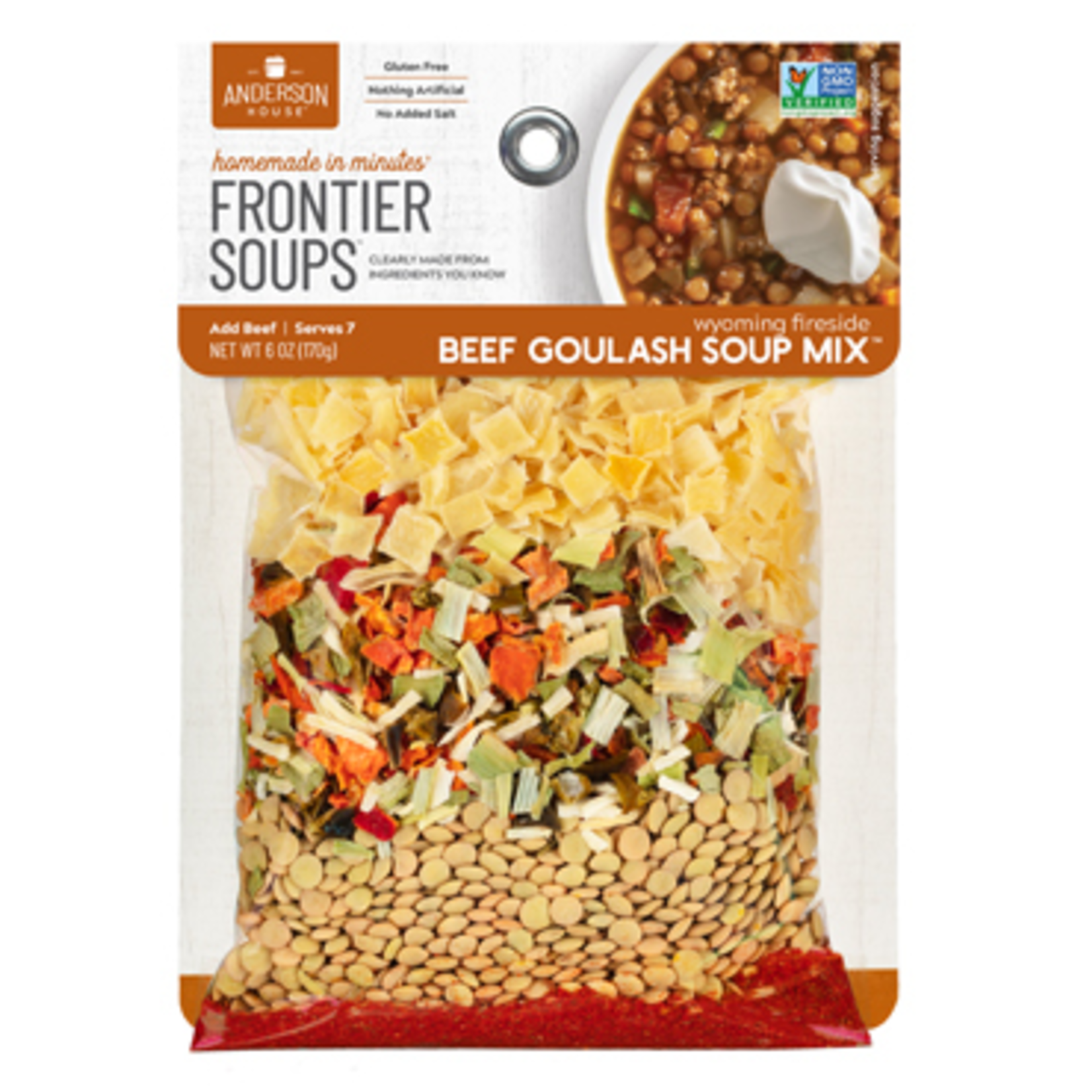 Frontier Soup Wyoming Fireside Beef Goulash Mix | Frontier Soup