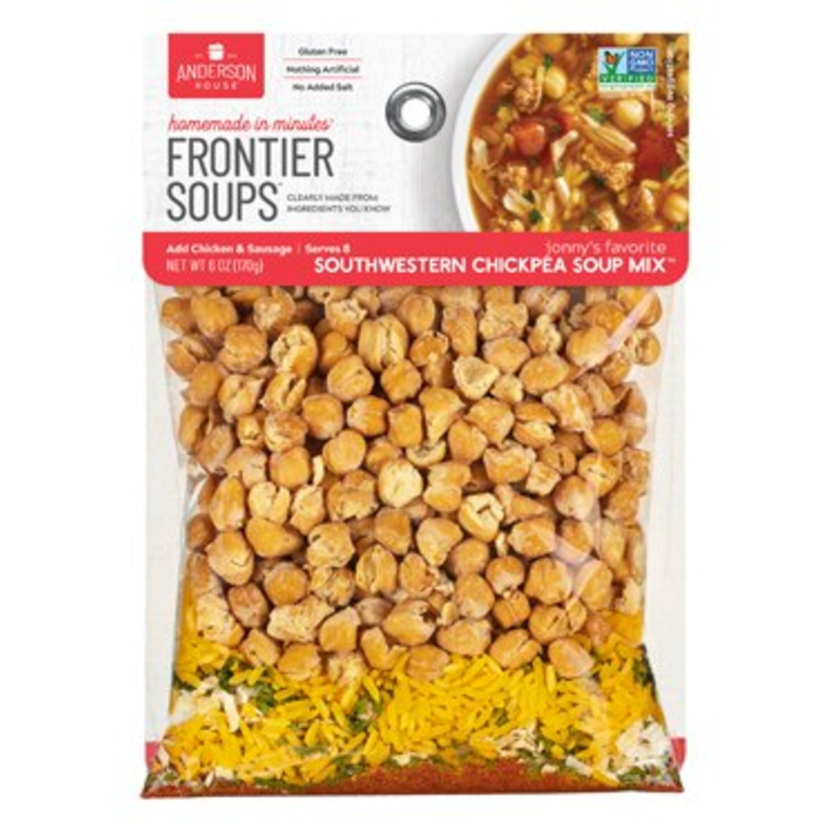 Frontier Soup Jonny's Favorite Southwestern Chickpea Soup Mix | Frontier Soup