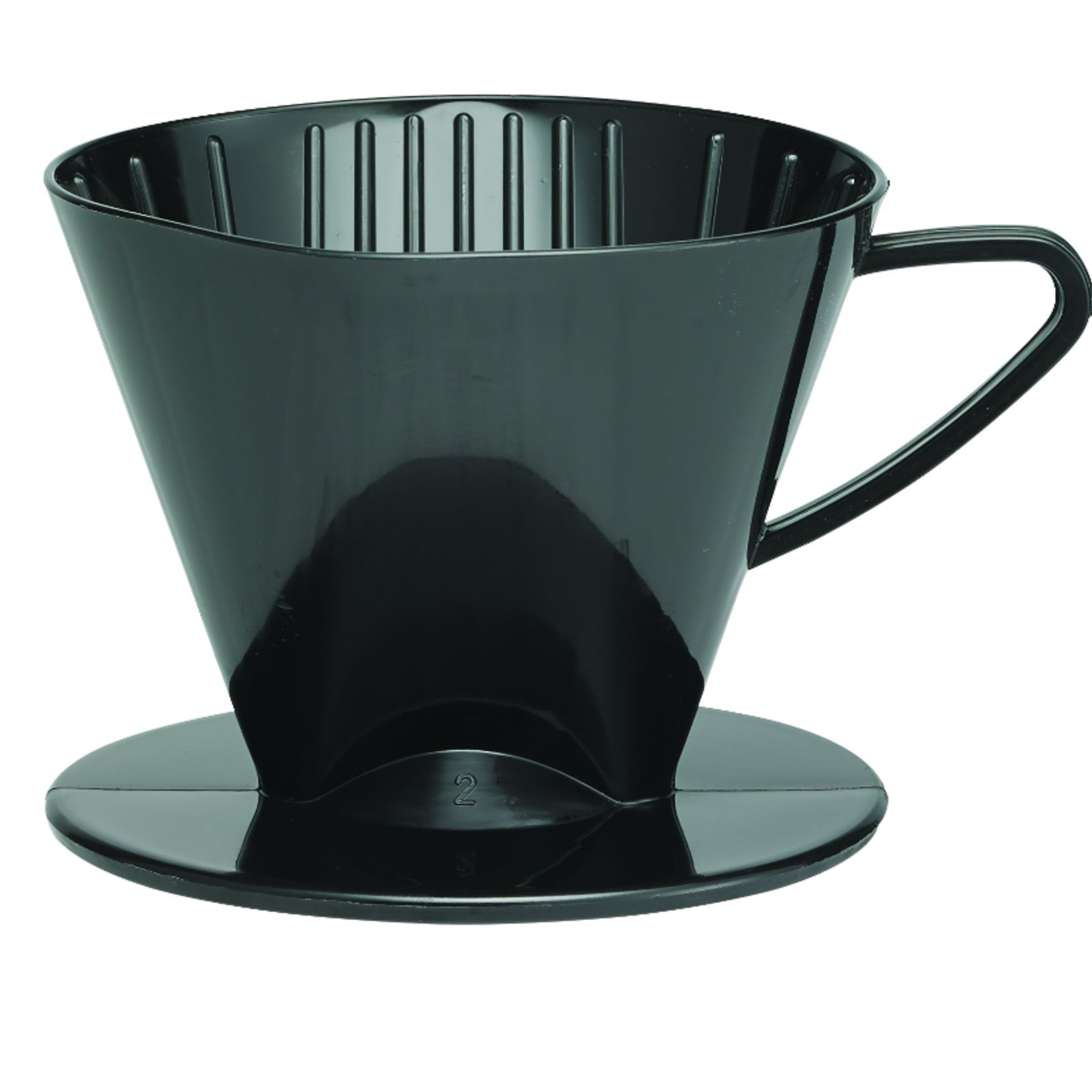 Harold Import Co. Fino Pour-Over Coffee Filter Cone #2, Black | Harold Import Co
