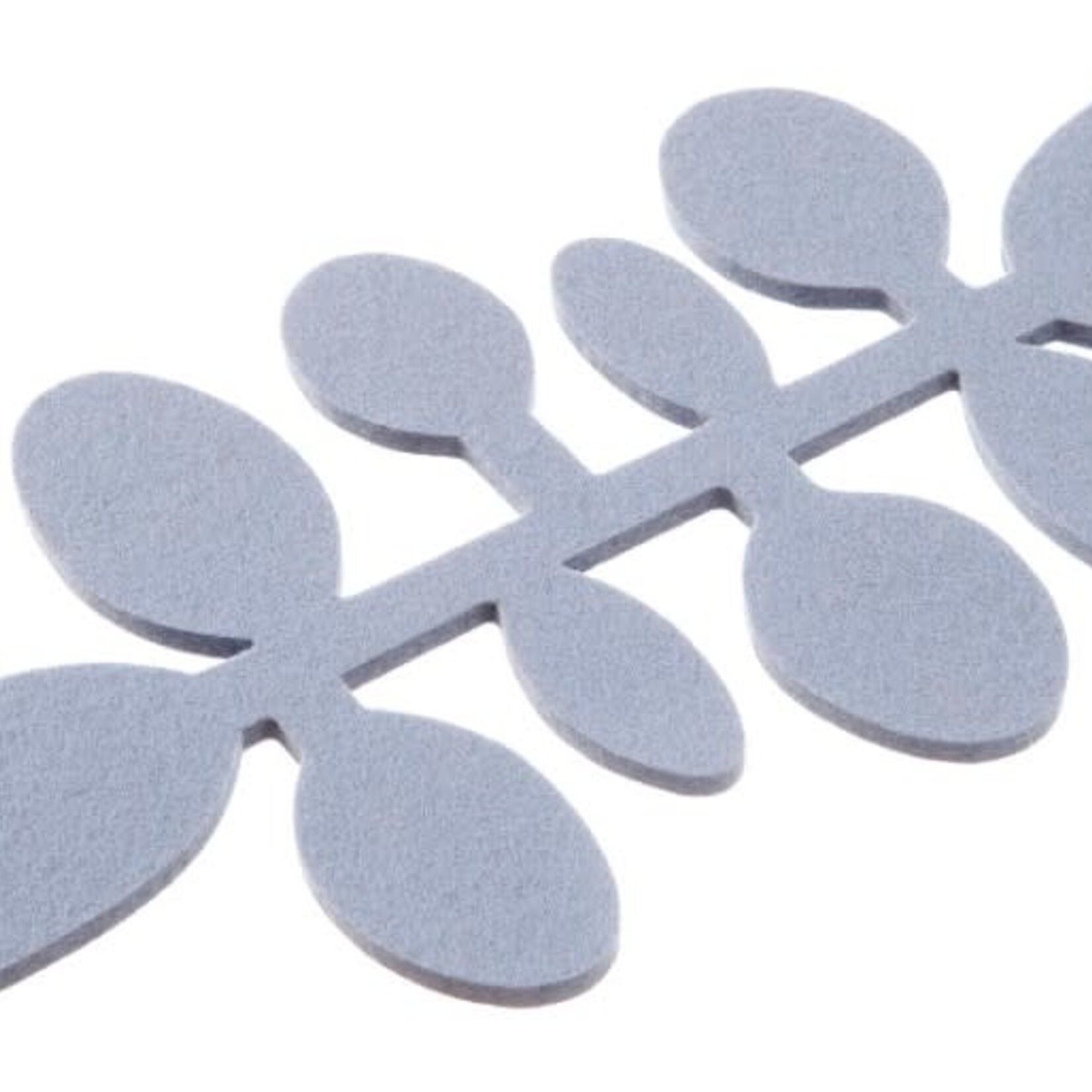 Felt Trivet, Long, Silver