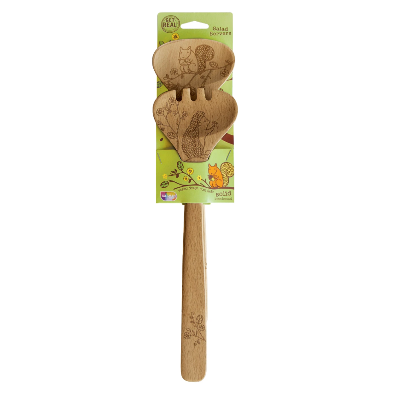 Talisman Design Beechwood Salad Set, Woodland | Talisman Design