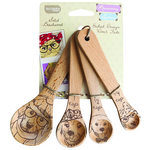 Talisman Design Beechwood Measuring Spoons, Dog, Set4 | Talisman Design