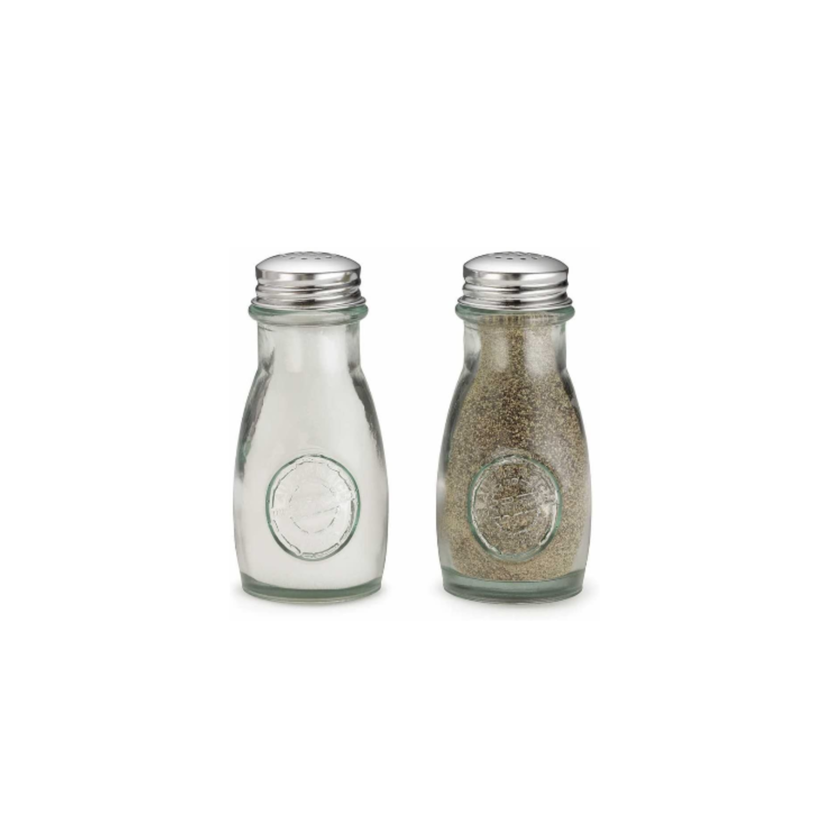 Tablecraft Recycled Glass S&P Shakers, Set2