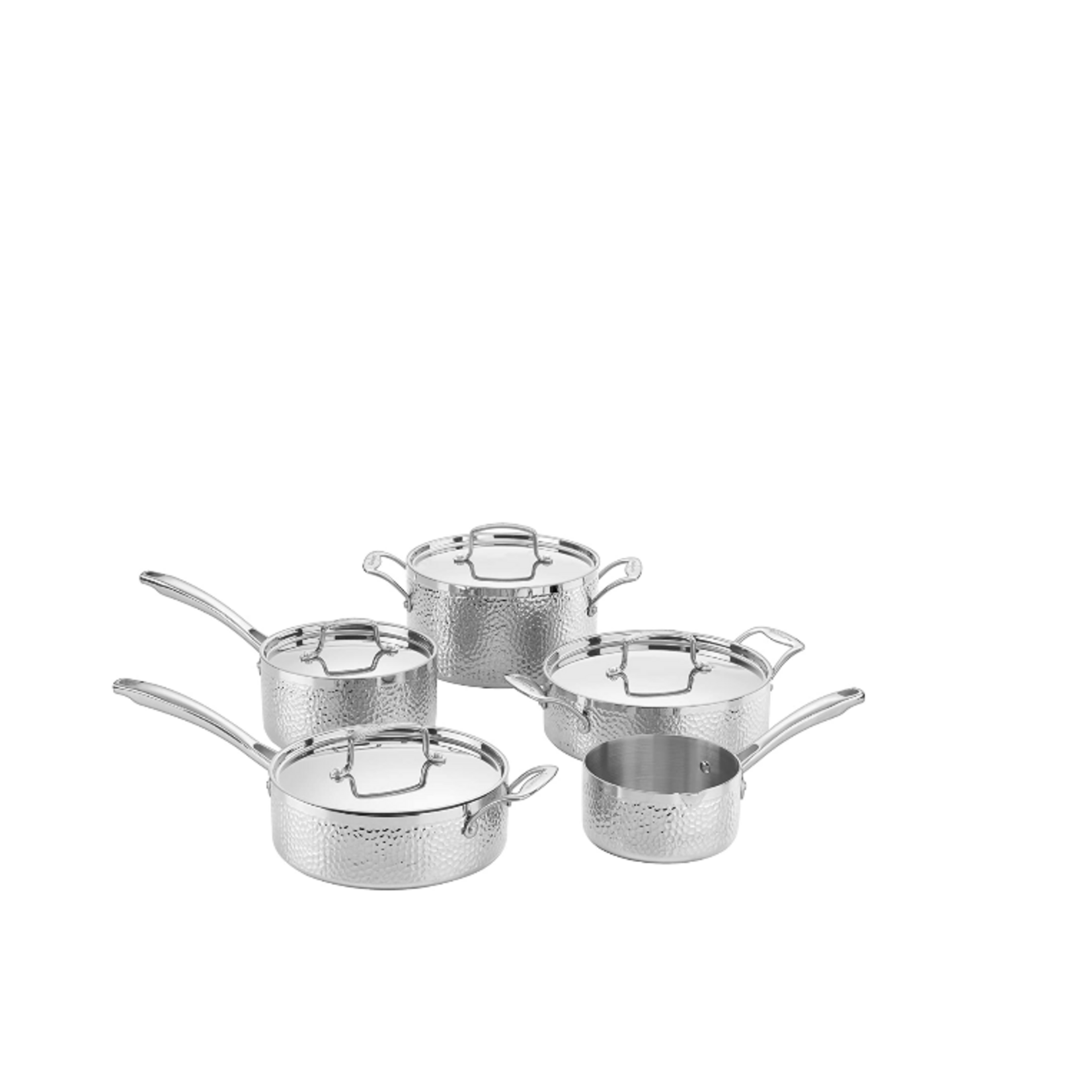 Cuisinart Hammered Collection Tri-Ply, 9pc Set | Cuisinart