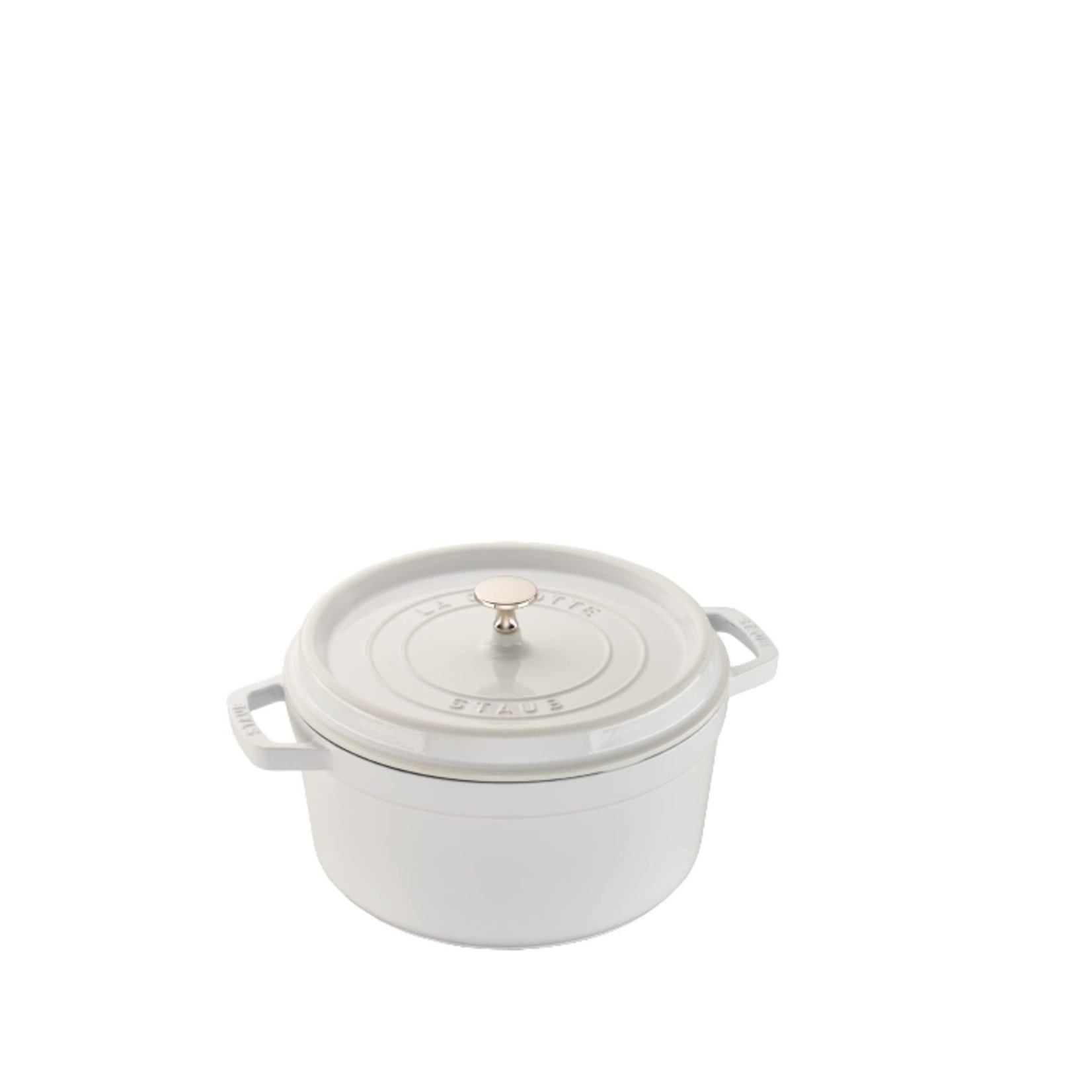 Staub Round Cocotte, 5.5Qt, White | Staub