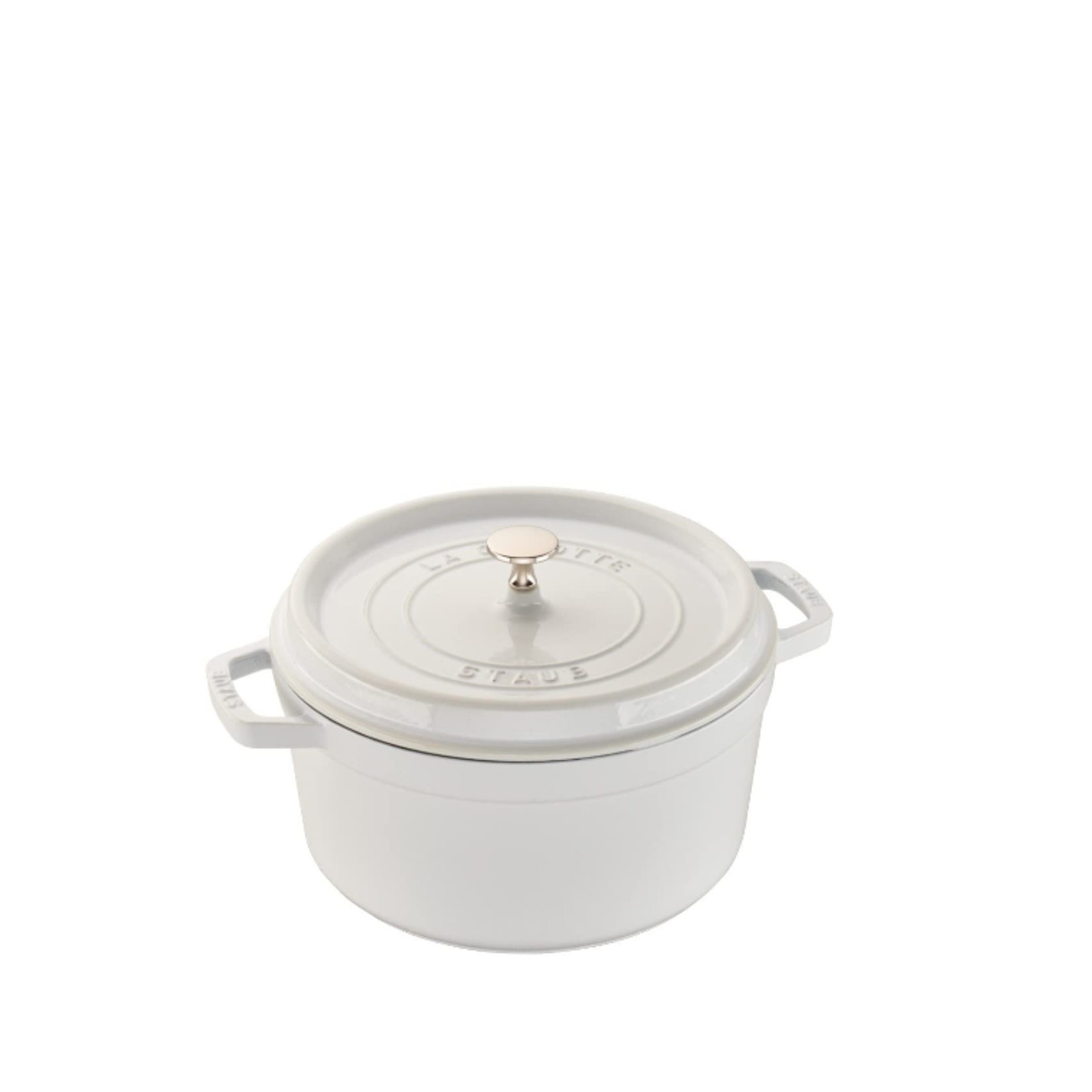 Staub Round Cocotte, 7Qt, White | Staub