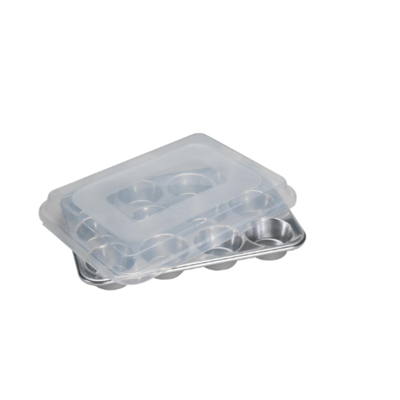 Nordicware Muffin Pan w/ Lid, 12c Standard Size | Nordicware
