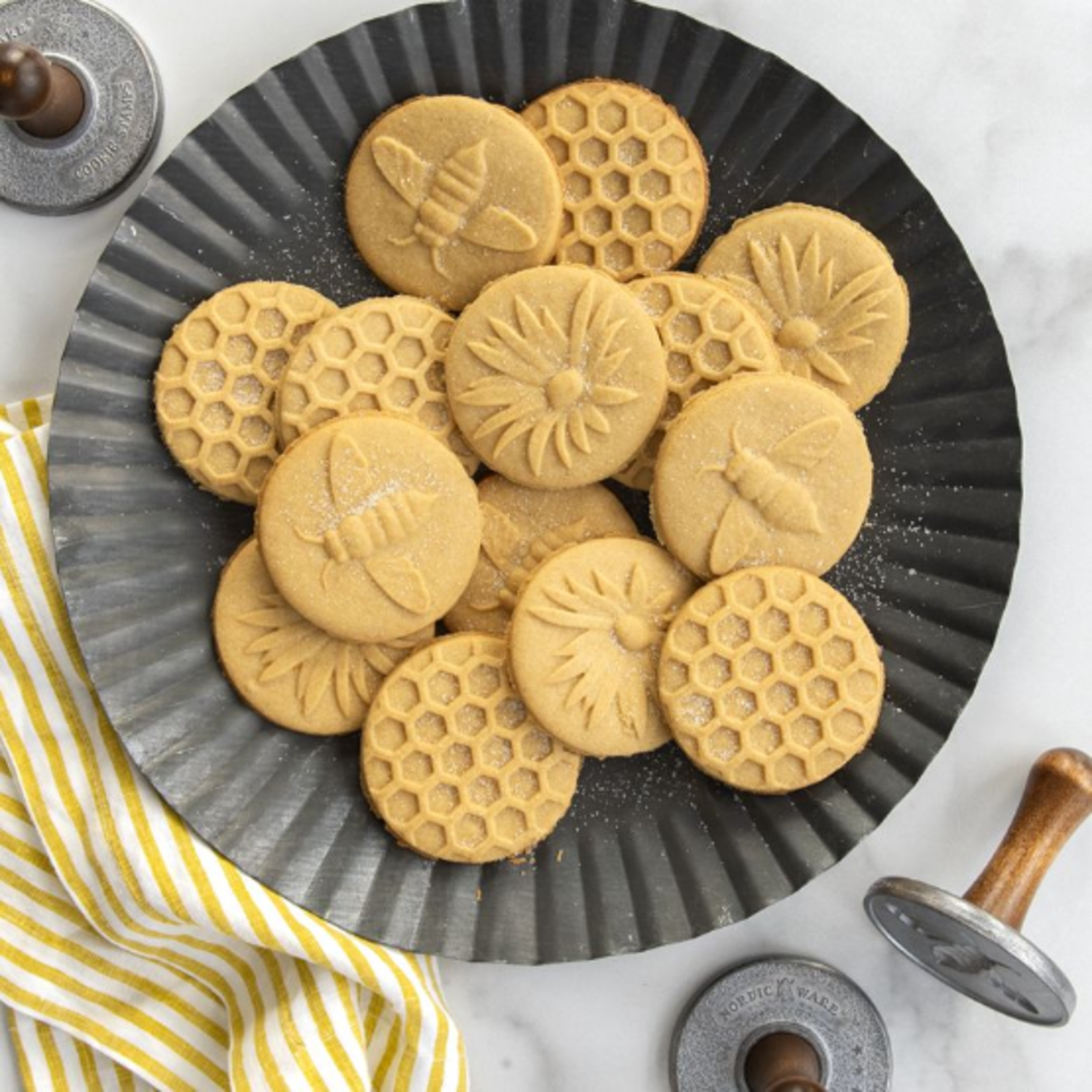 Nordicware Cookie Stamp Set of 3, Honeybee