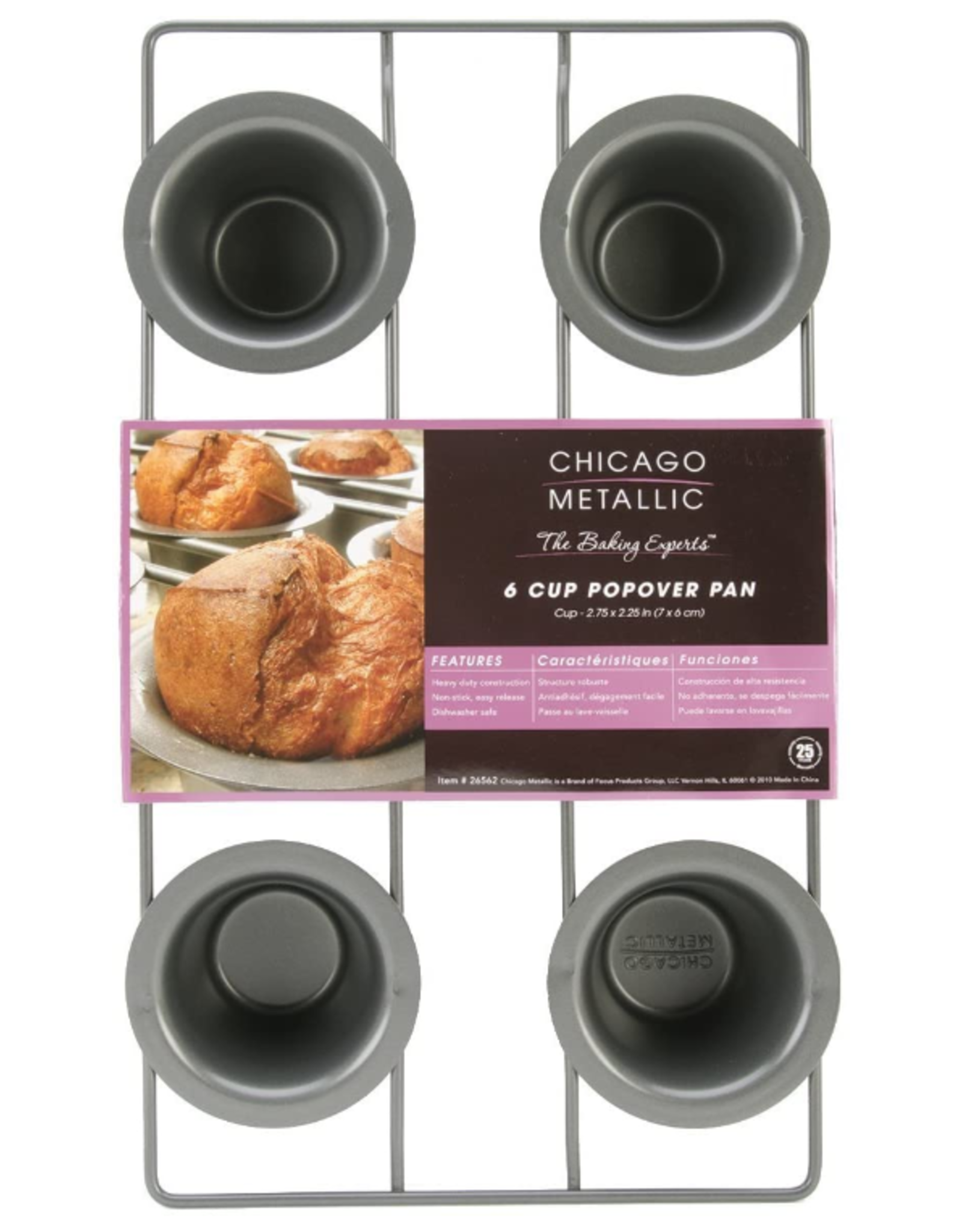 Chicago Metallic ChicMet 6 Cup Popover Pan