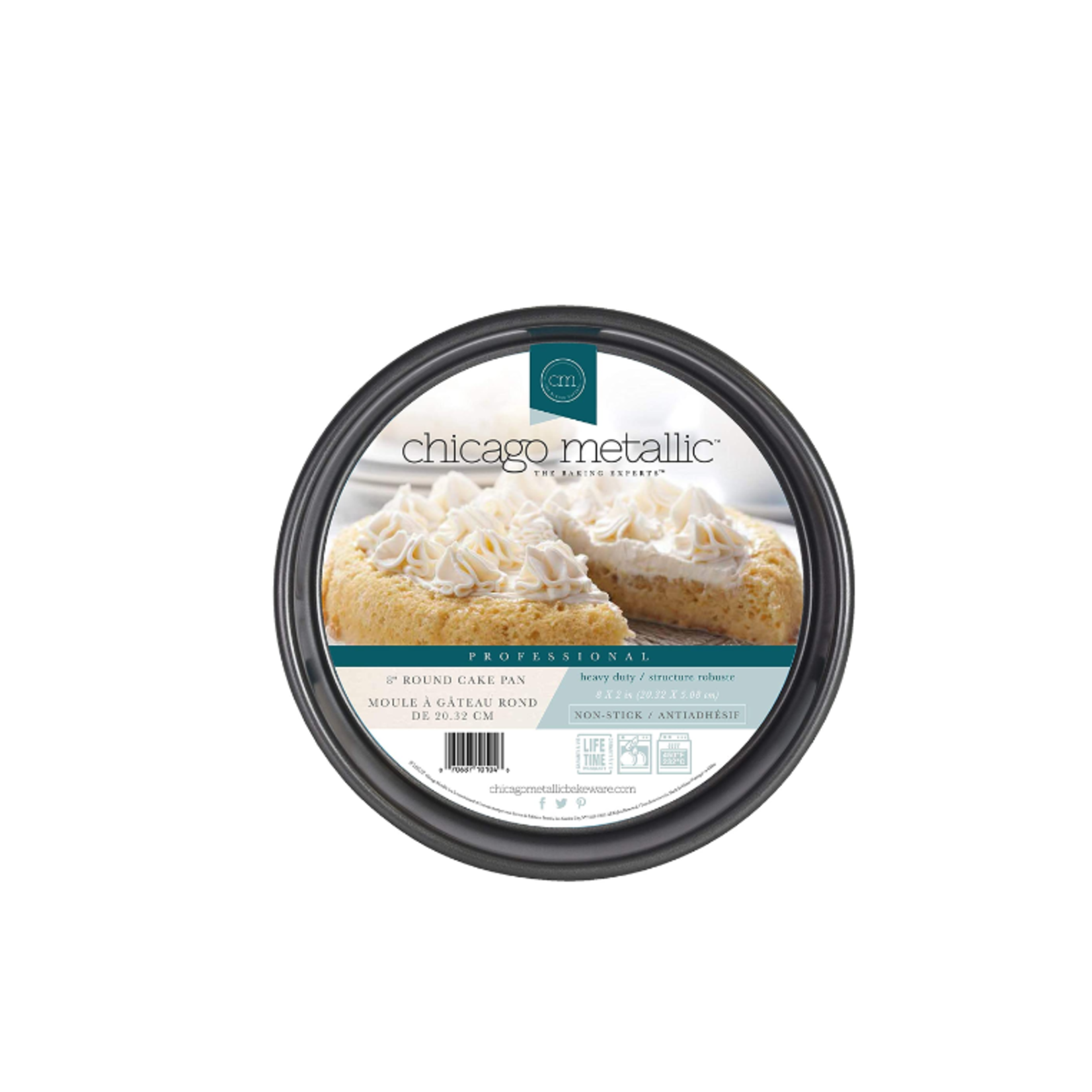 Chicago Metallic ChicMet 8" Round Cake Pan